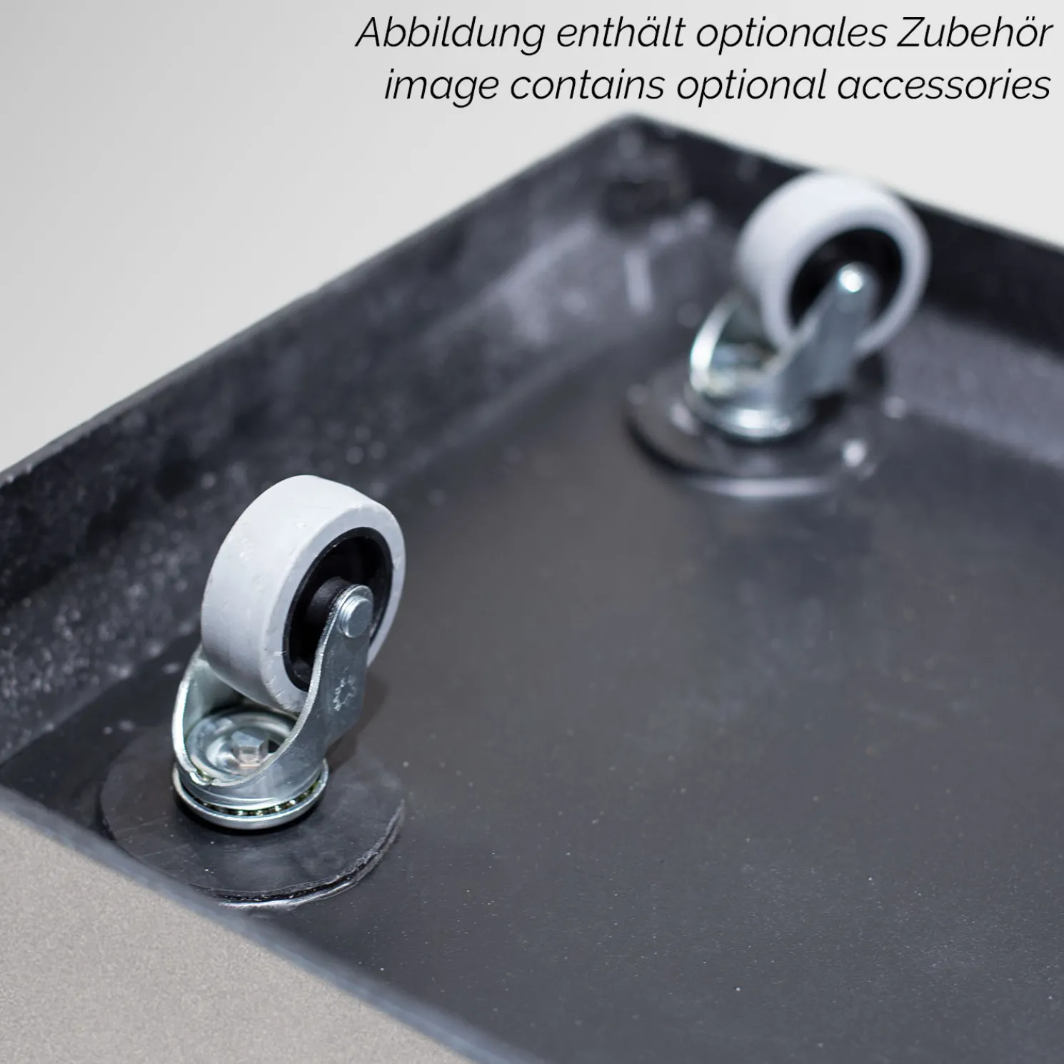 Fleur Ami Division Lite Pflanzkasten mit Rollenaufnahme steingrau 80 x 35 x 35 cm