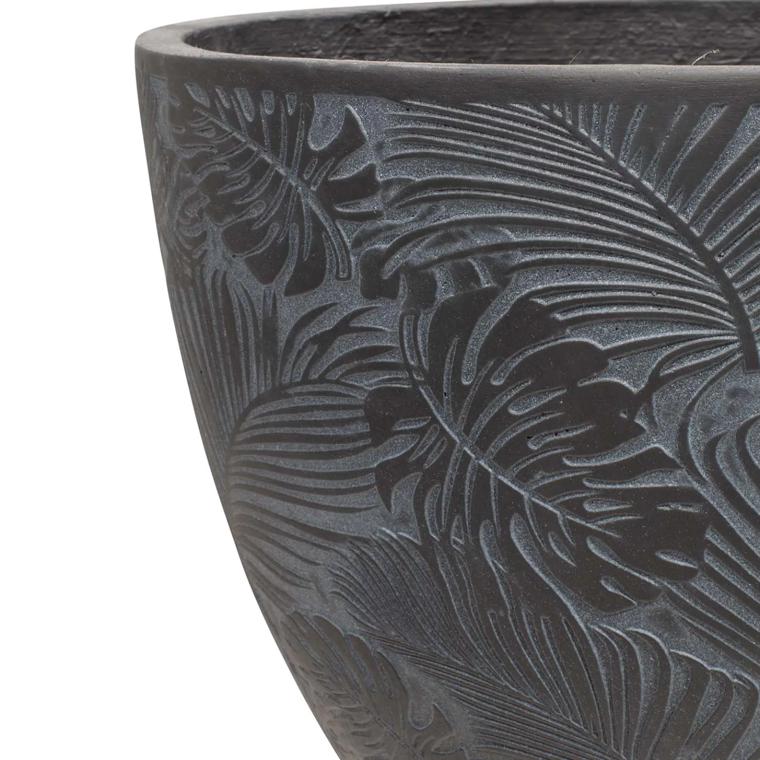 Fleur Ami Flora Pflanzentopf aus Beton antharzit Ø 37 cm, Höhe 30 cm