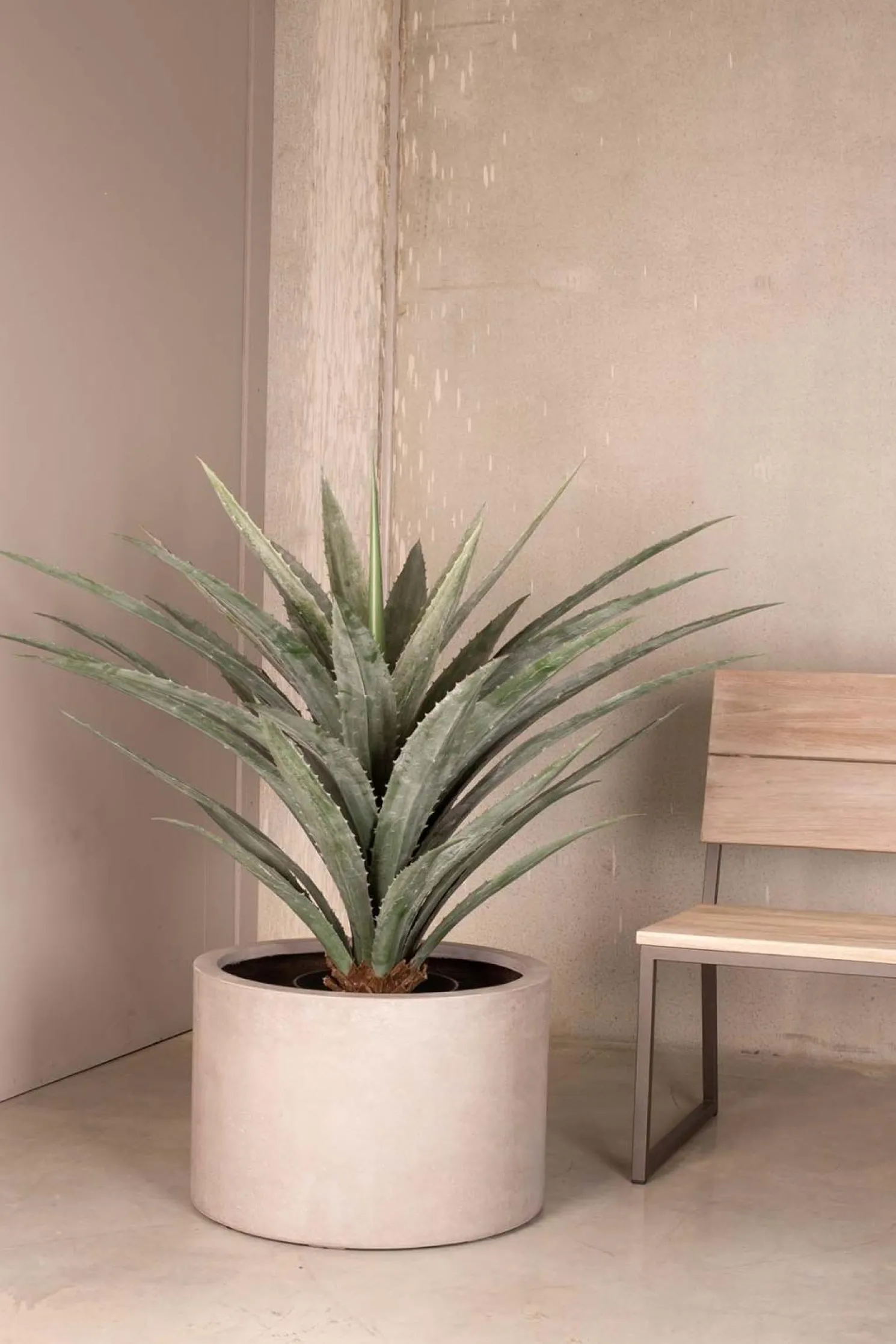 Fleur Ami Künstliche Agavenpflanze UV-Stabil