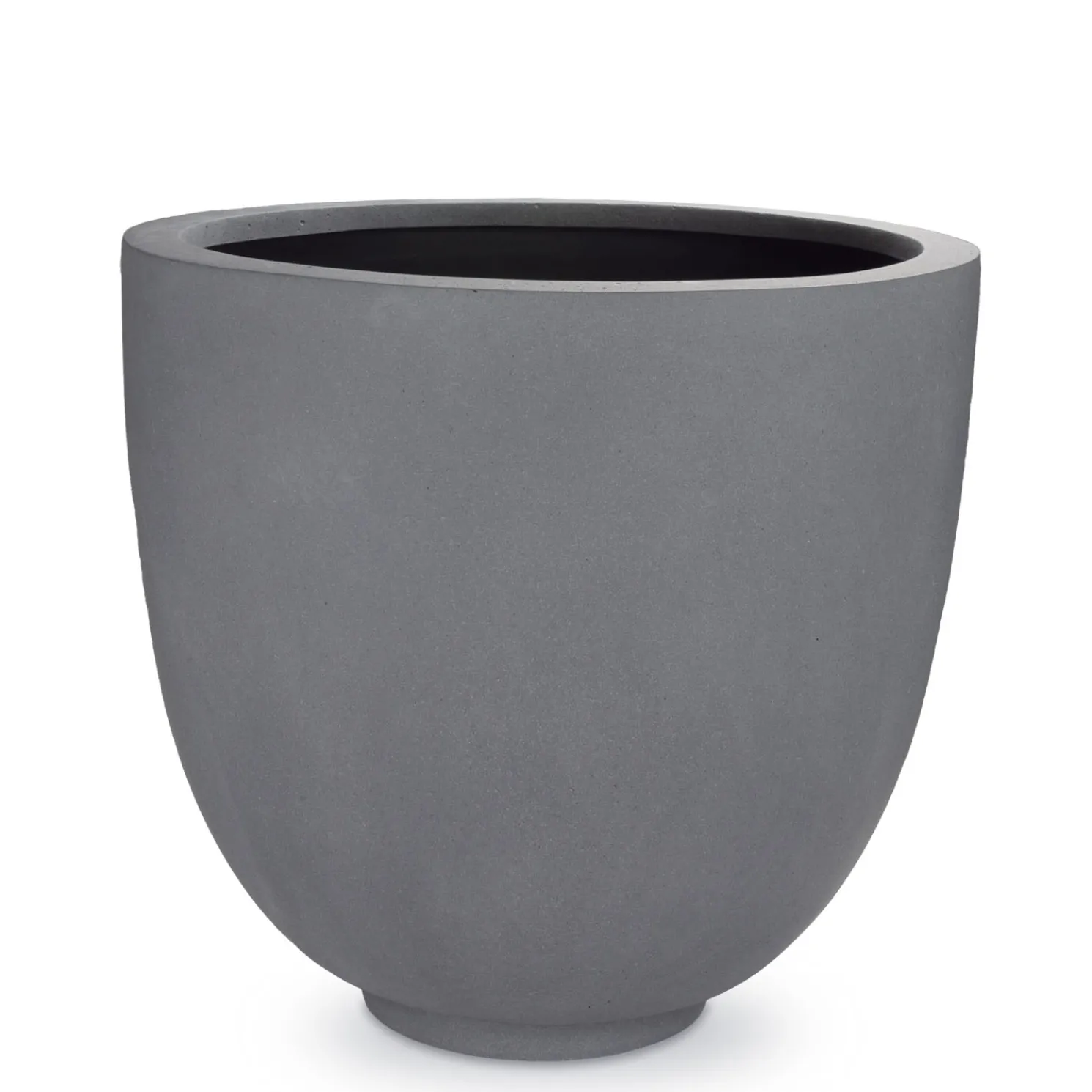 Fleur Ami Polystone Ego Giant Pflanzgefäß mit Stein-Optik Ø 70 cm, Höhe 60 cm grau