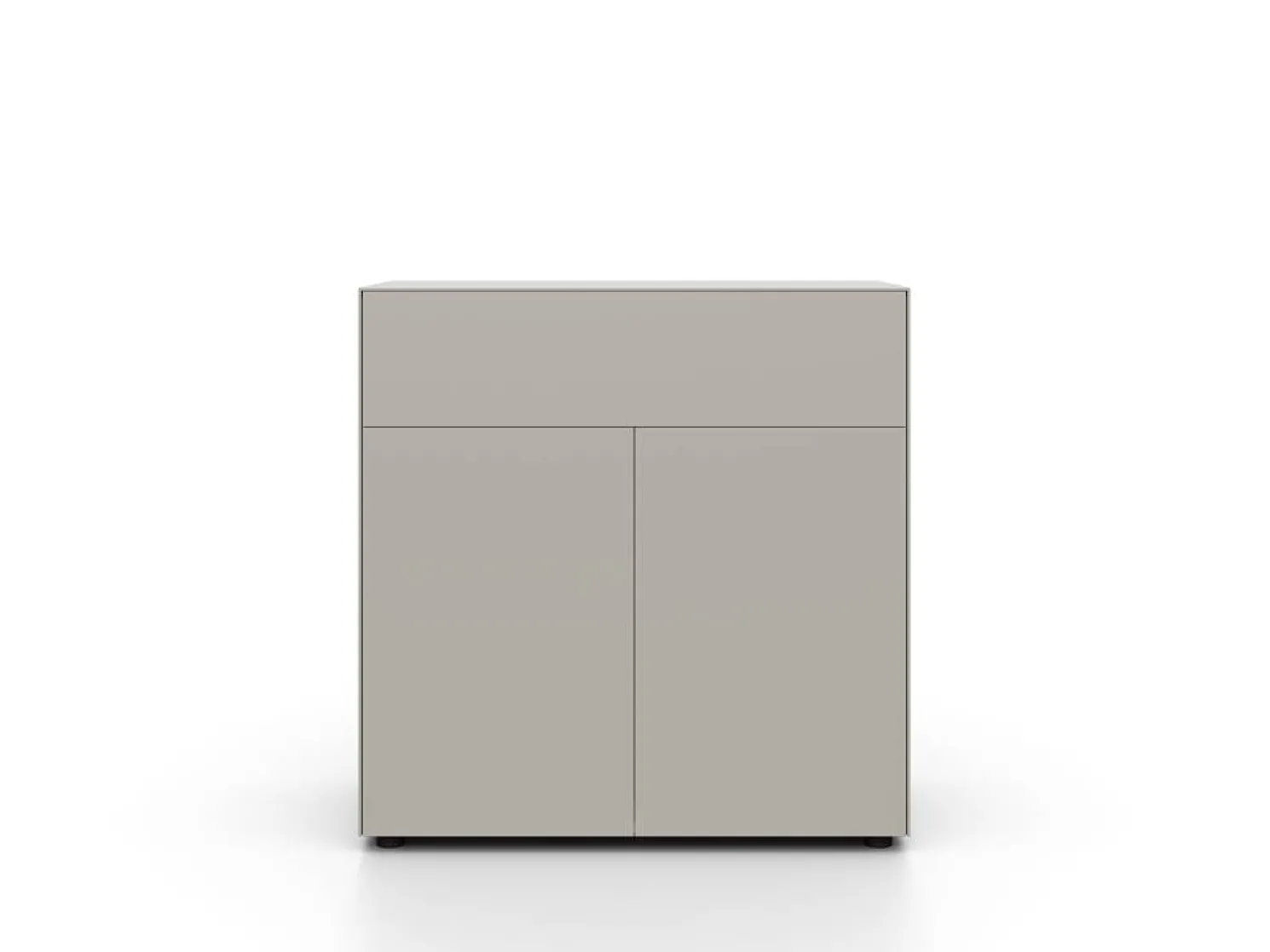 form1 Connect Kommode mit Schubkasten und Schranktüren stone Gleiter