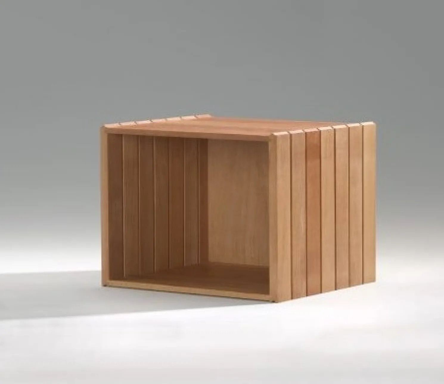 + Halbe Stapelbox - Buche (Halbehöhe)