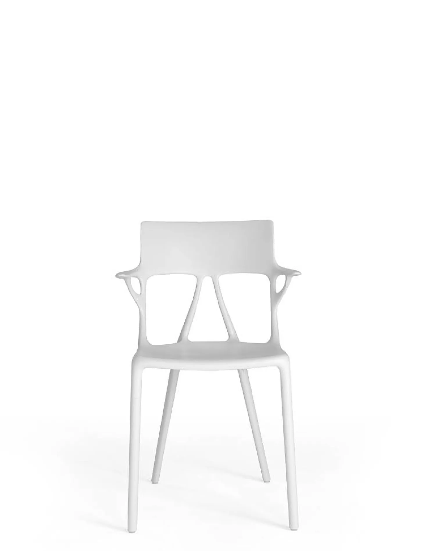 Kartell Stuhl A.I. mit Rückenlehne weiß