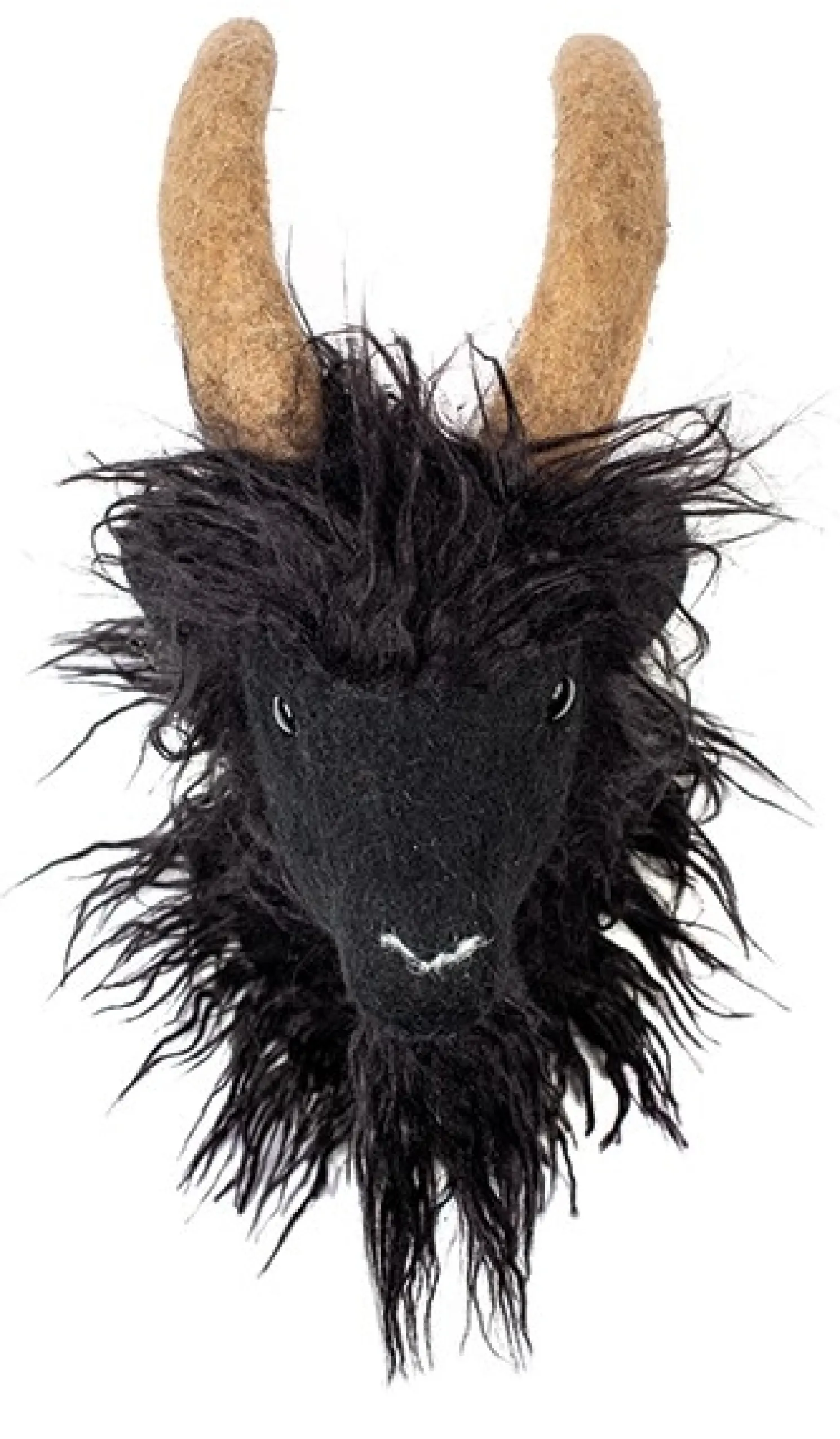 BADEN Kleiderhaken Tiermotiv Ziege schwarz 30 cm