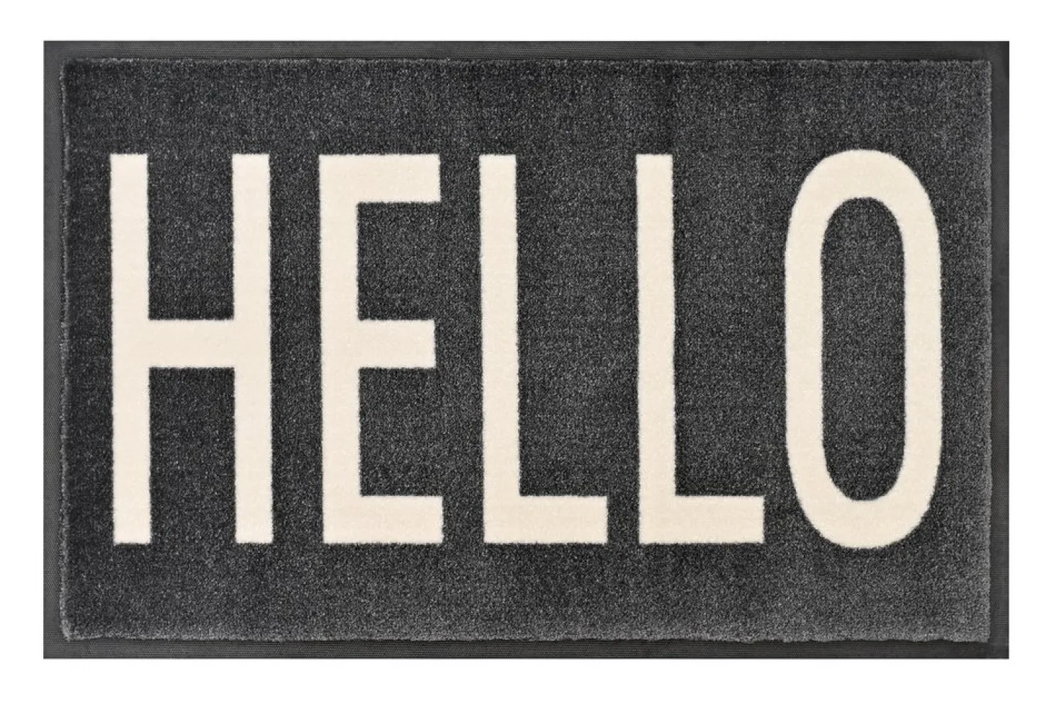 Gift Company Fußmatte "HELLO" - waschbar in grau