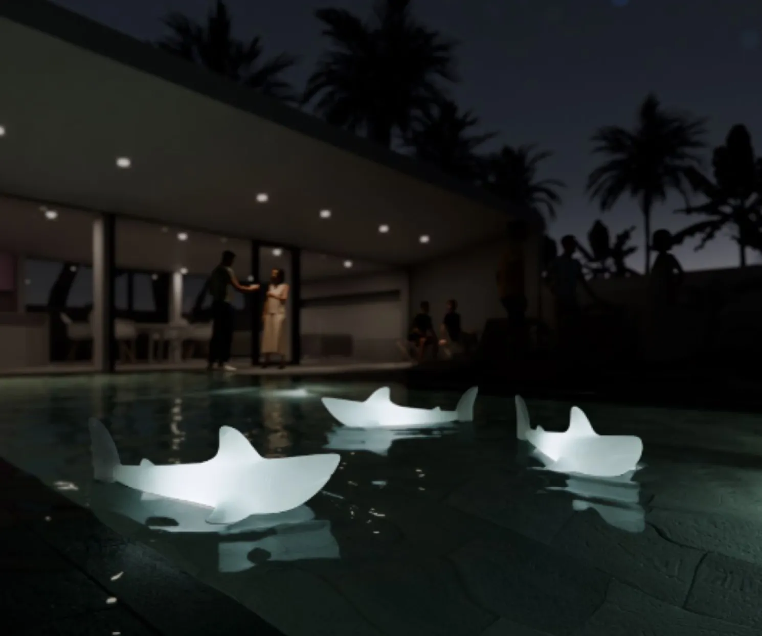 GOODNIGHT-light® BOBB - schwimmende Hai Lampe