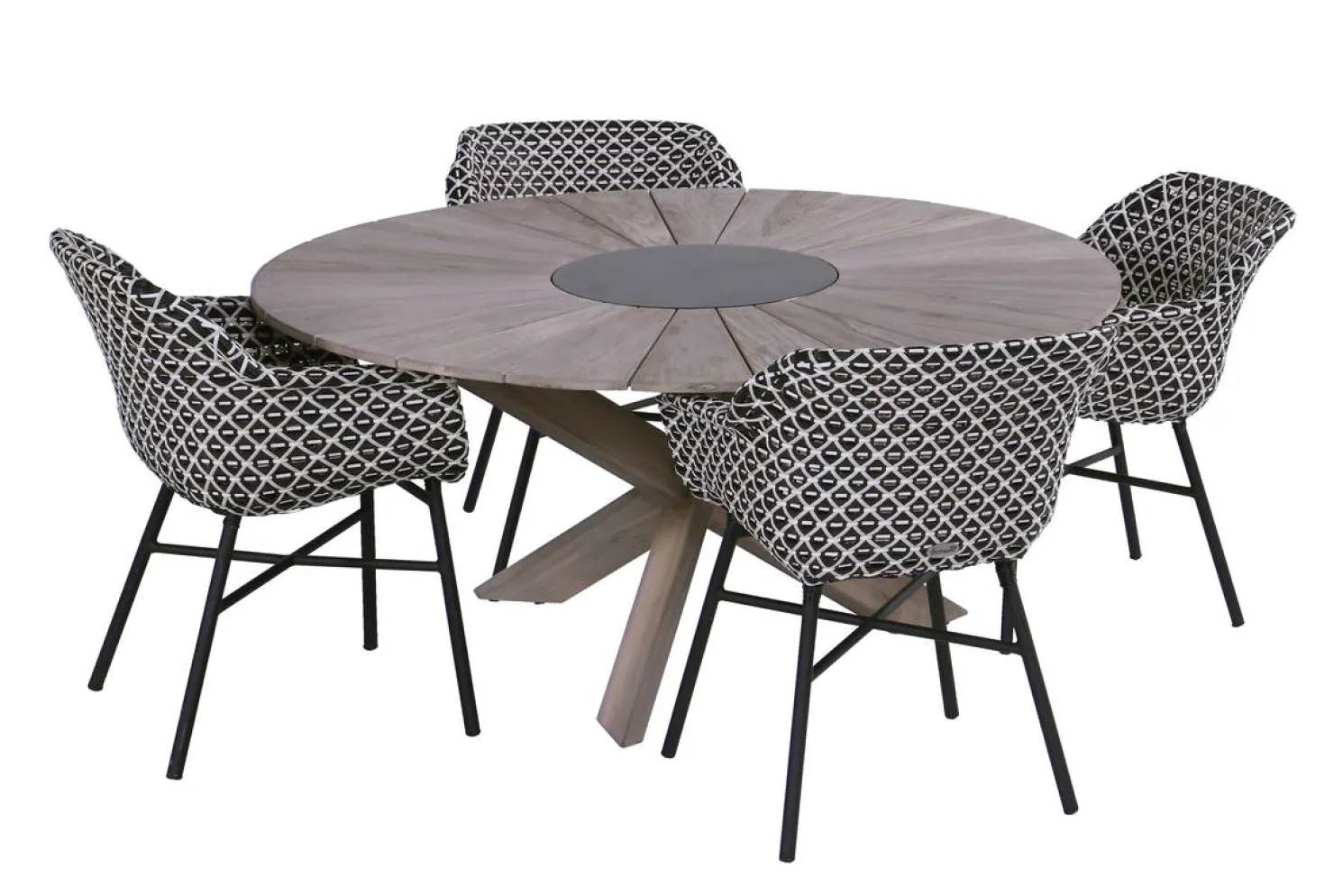 Hartman Delphine ergonomischer Diningstuhl Schwarz, schwarzes Gestell