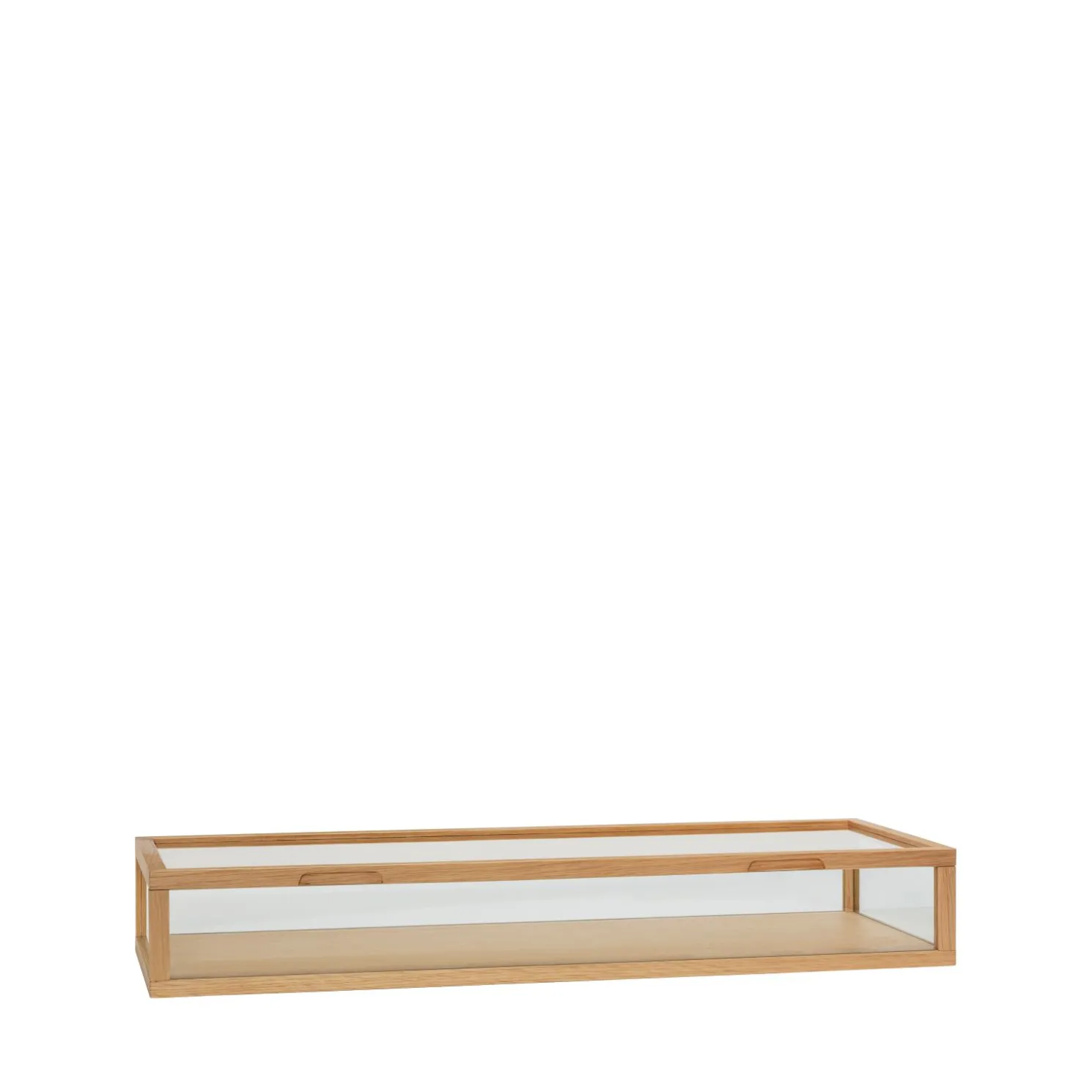 Hübsch View Display Box aus Glas Large Naturfarben