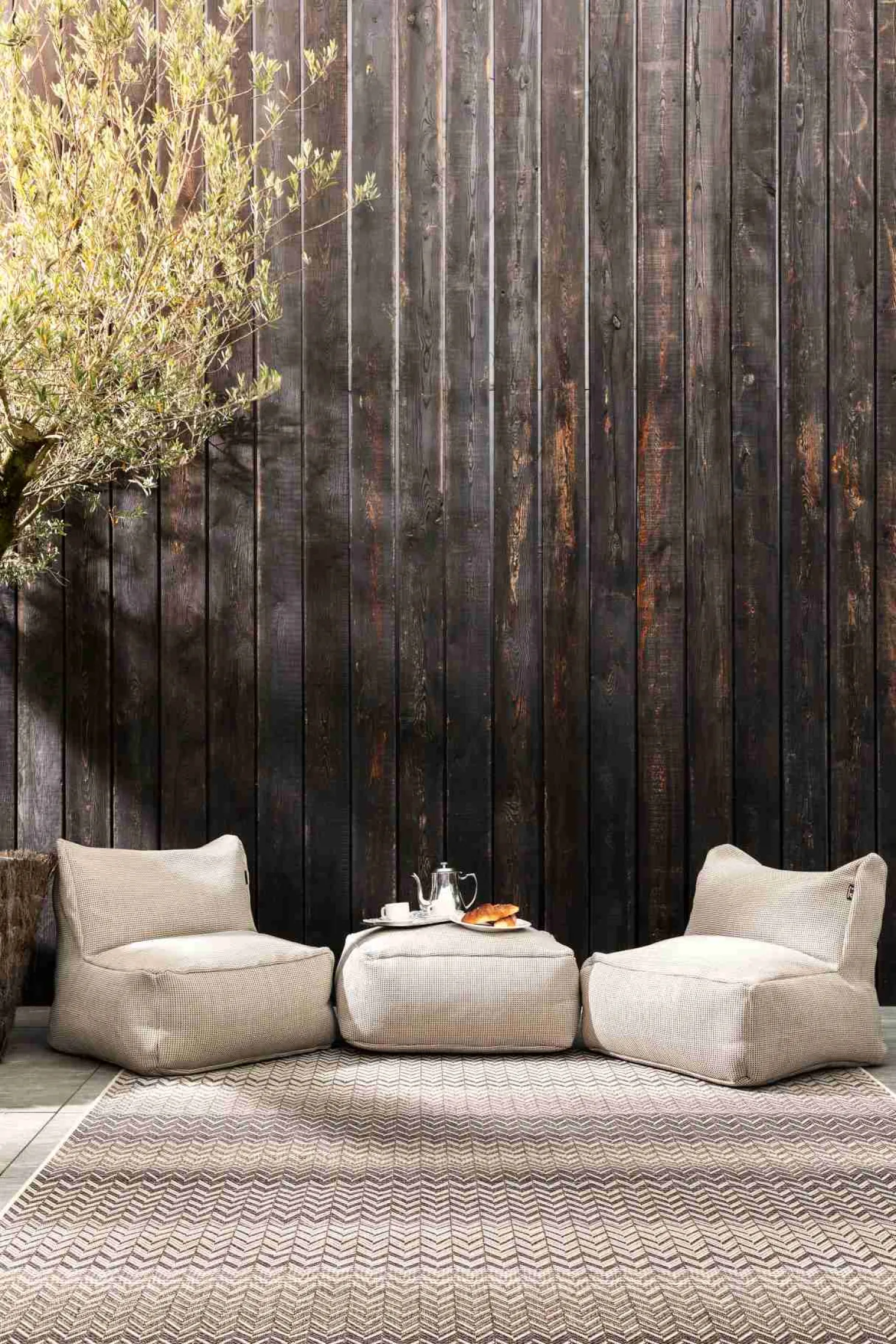 Hanton Outdoorteppich - Ziggy anthrazit/beige 230x330 cm