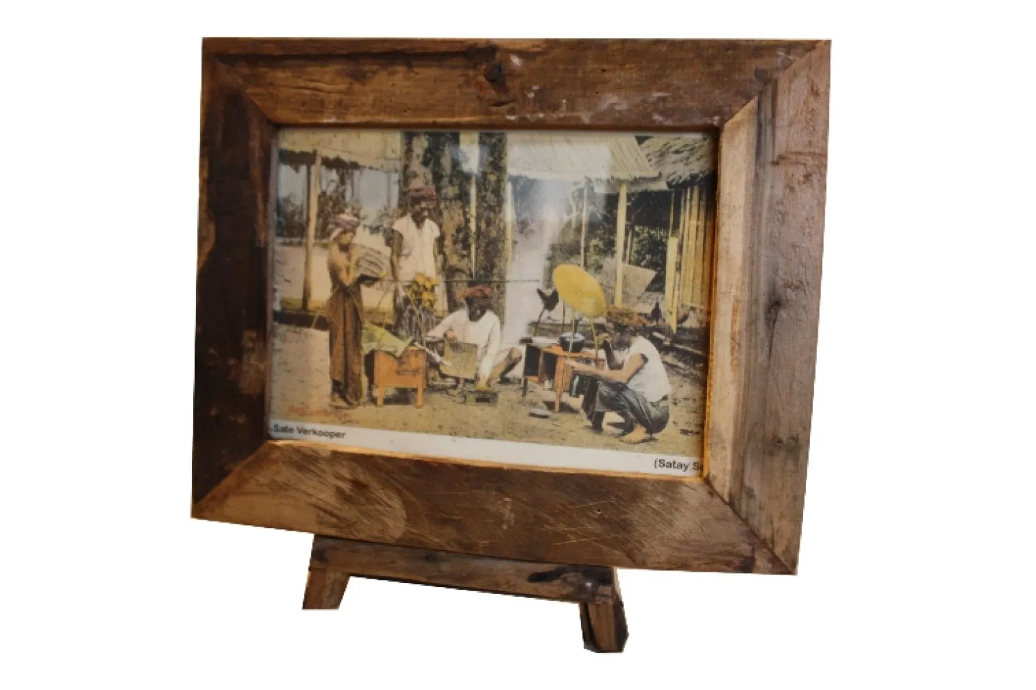 Henk Schram Bilderrahmen inkl. Staffelei antik - groß 43x36x3 cm