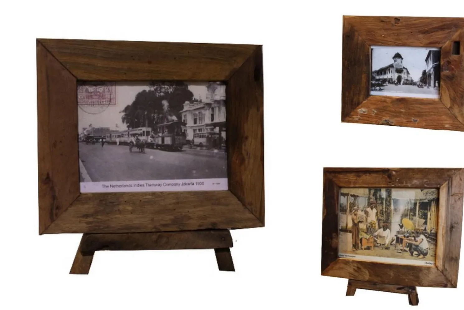 Henk Schram Bilderrahmen inkl. Staffelei antik - groß 43x36x3 cm