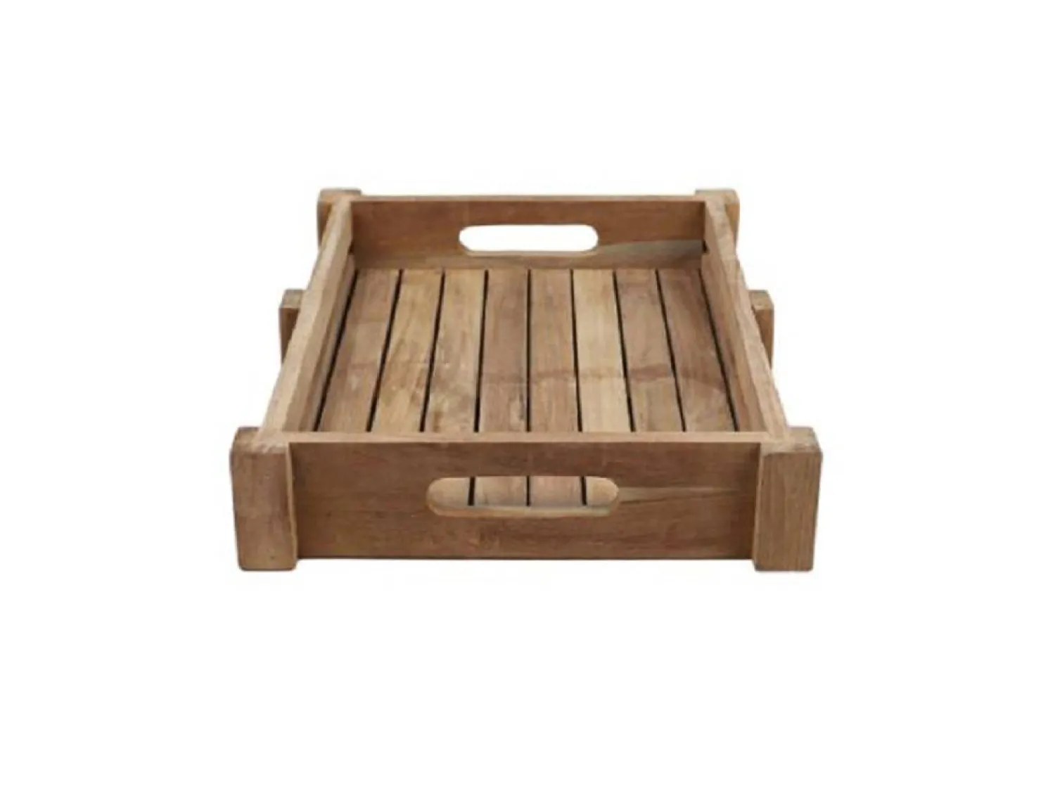 Henk Schram Holztablett teak 40 x 30 x 7 cm