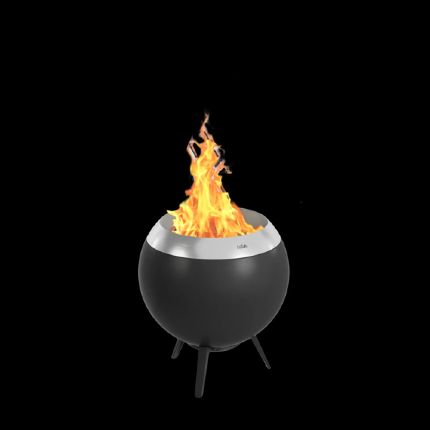 höfats MOON 45 Feuerschale Ø 45 cm Silber / niedrig