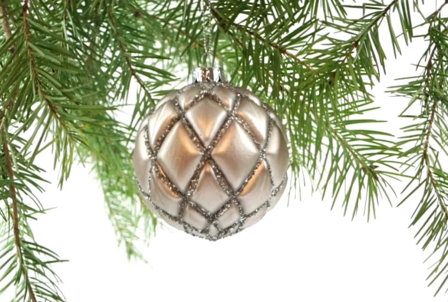 Hoff Glaskugel braun Ø 8 cm 1 Raute