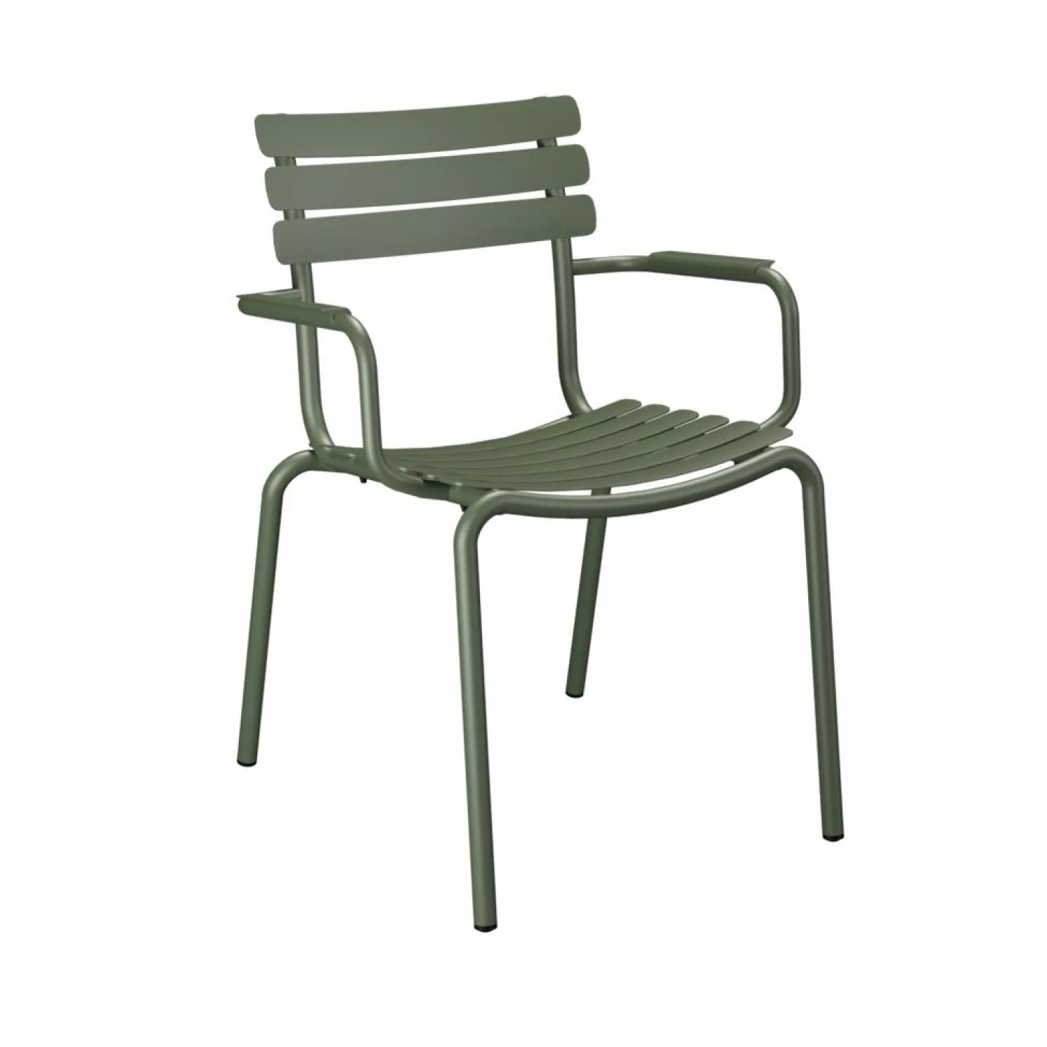 HOUE ALUA Outdoor Stuhl mit Armlehne Olivgrün