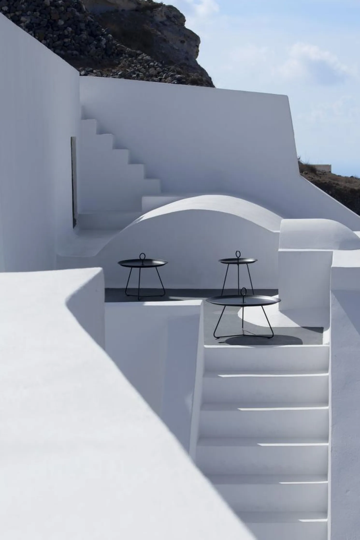 HOUE Outdoor Beistelltisch Eyelet pistaziengrün H:46,5 x D:45 x W:45