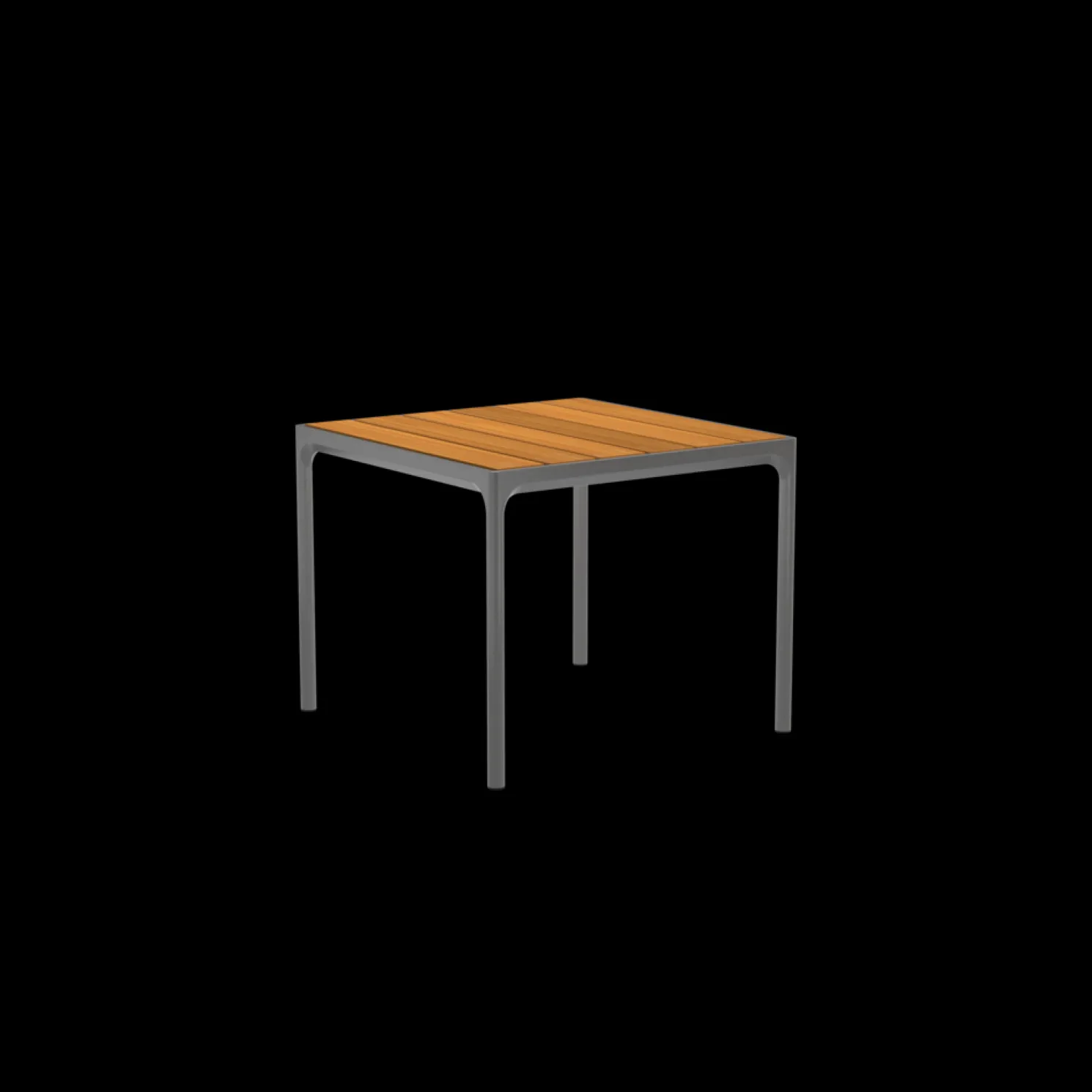 HOUE Outdoor Esstisch Four - graues Gestell 90 x 90 cm