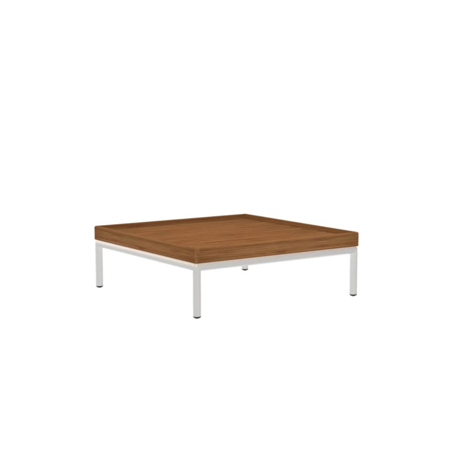 HOUE Outdoor LEVEL/LEVEL2 Couchtisch 81x81 cm Weiß