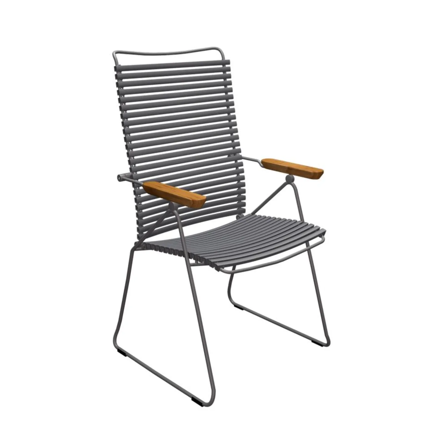 HOUE Outdoor Stuhl Click verstellbare Rückenlehne dunkelgrau