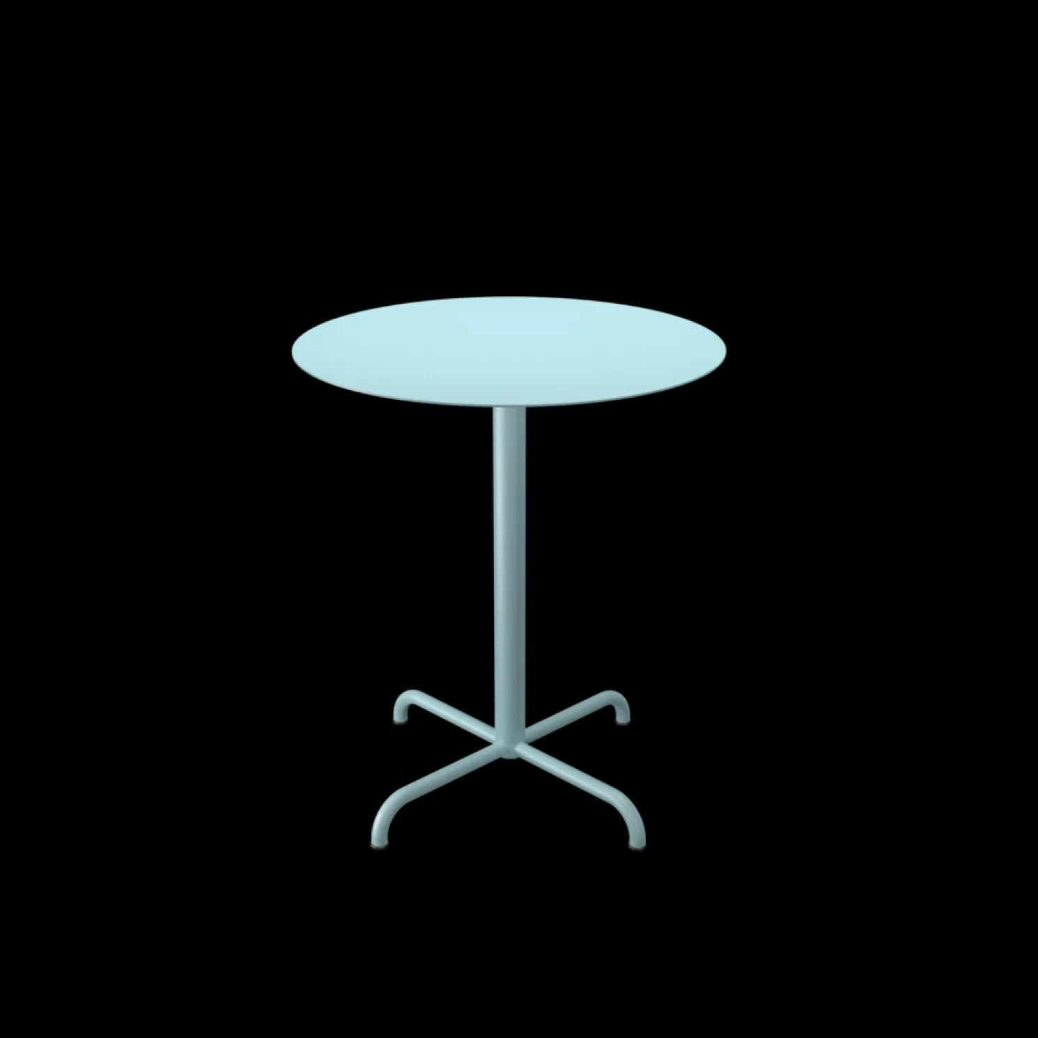 HOUE Pico Cafe-Tisch Outdoor Quadratisch Eisblau Rund Ø 64 cm