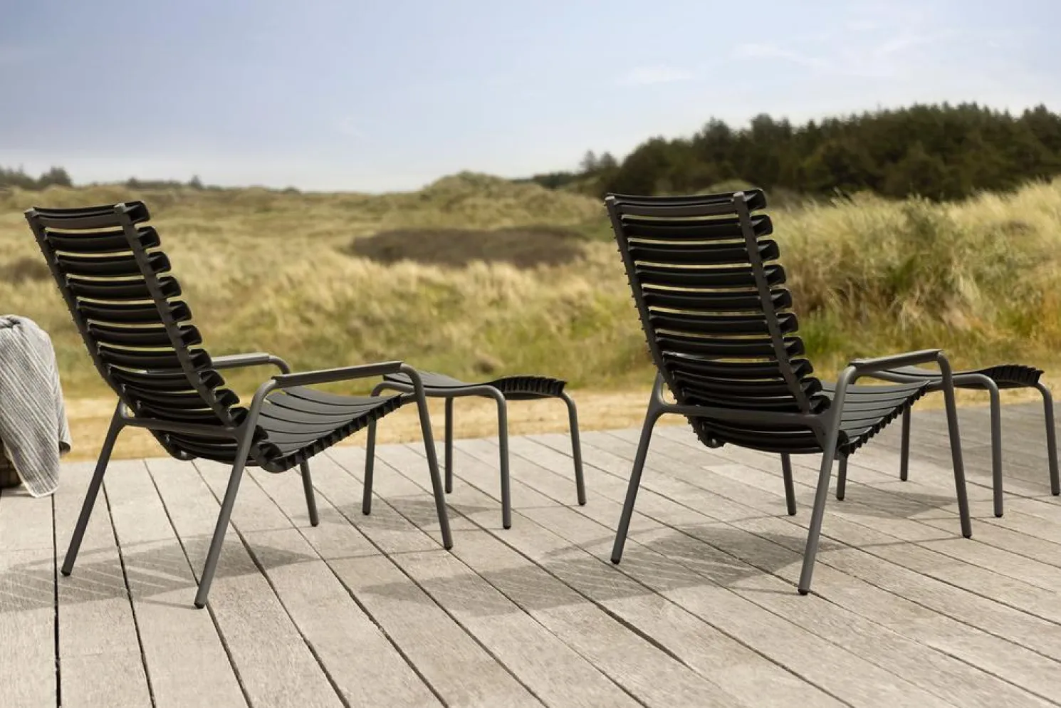 HOUE ReCLIPS Fußstütze Outdoor schwarz