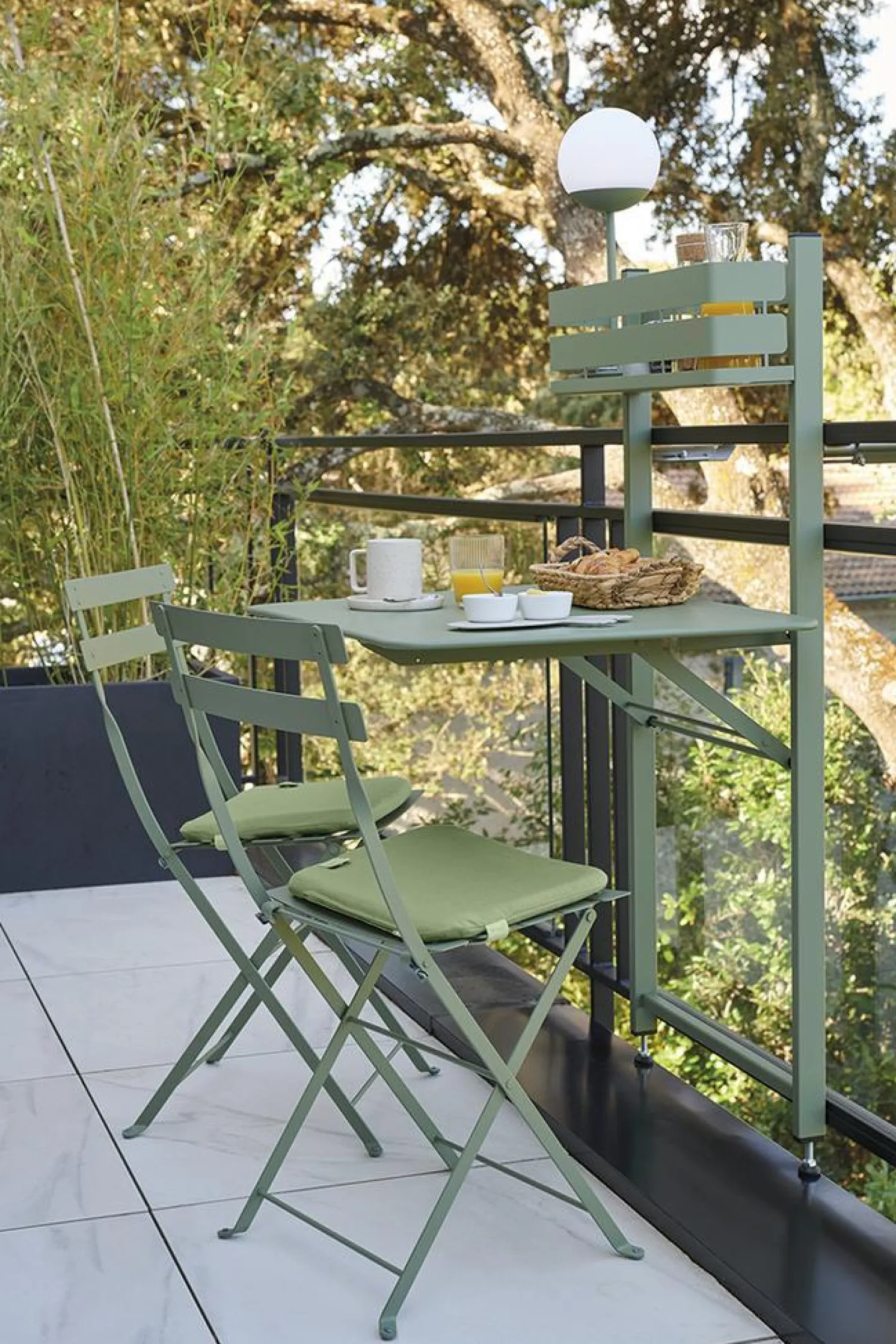 Fermob Bistro Balkontisch 57x77 Baumwollweiß