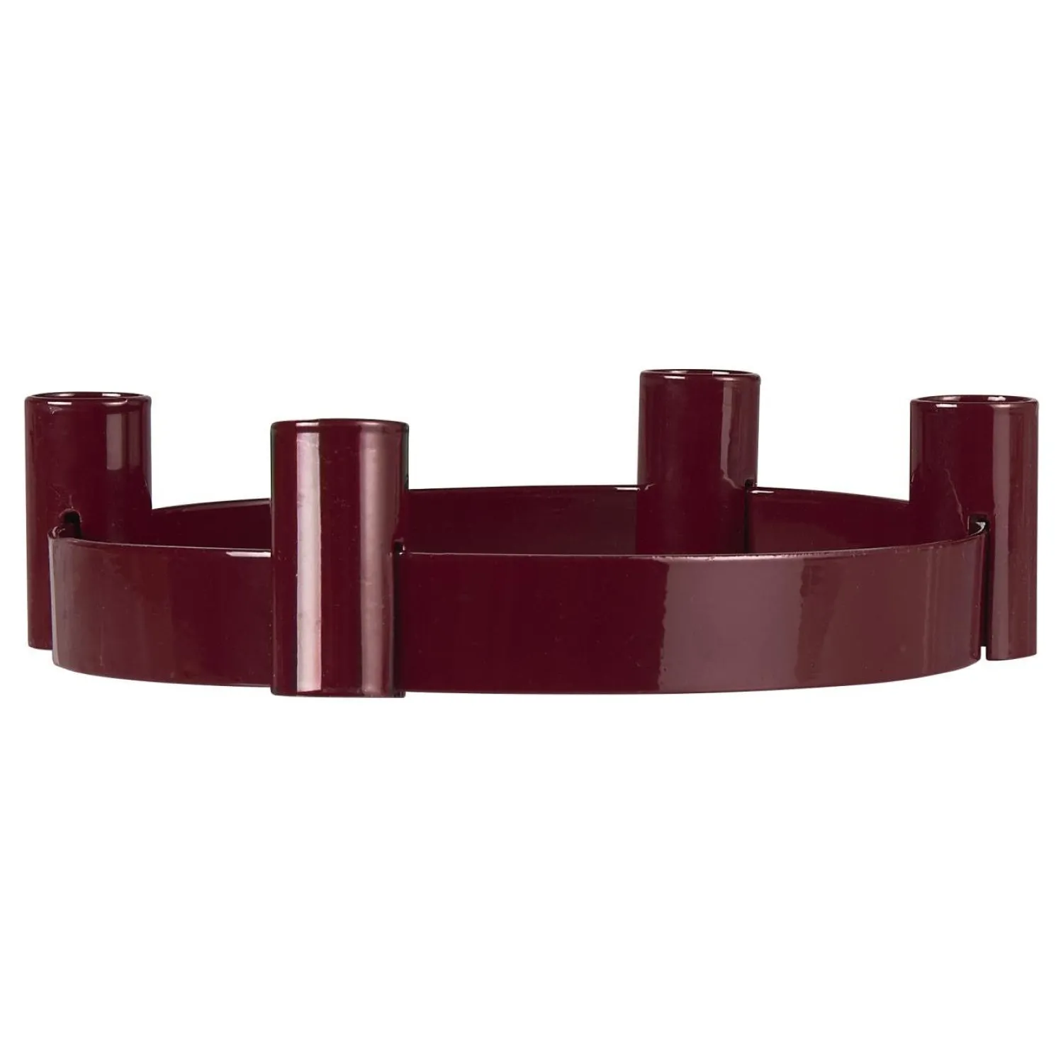 IB laursen Adventkerzenhalter f/4 Stabkerzen verschiebbare Halter rot