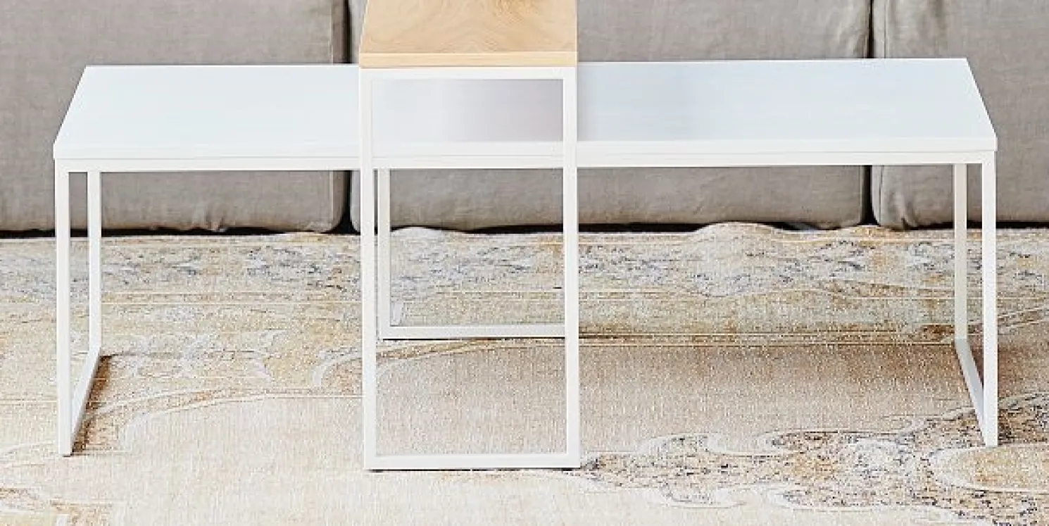 Jan Kurtz Beistelltisch Flat Rechteckig Lang Schwarz/Esche Wenge