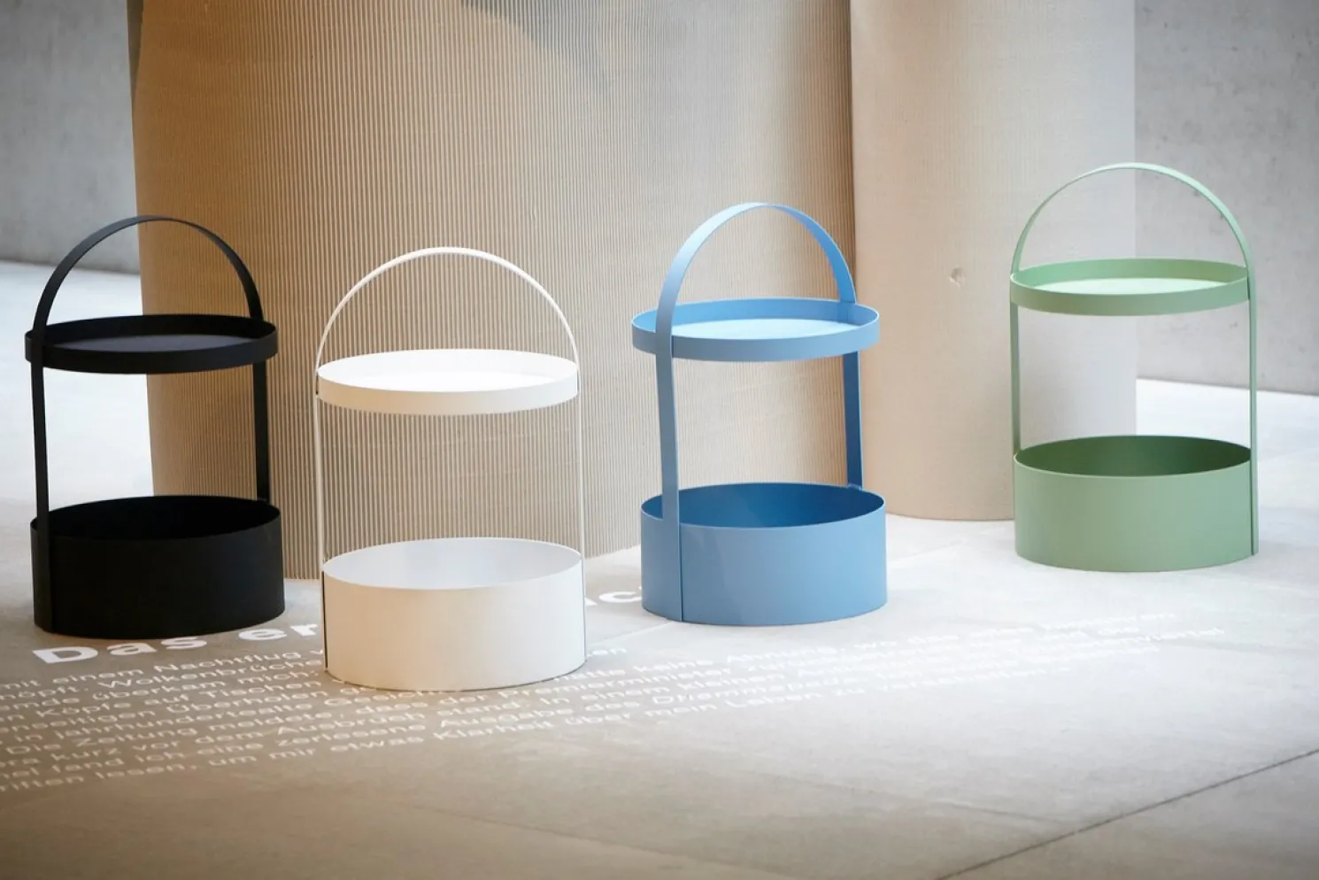 Jan Kurtz Beistelltisch Polytable blau