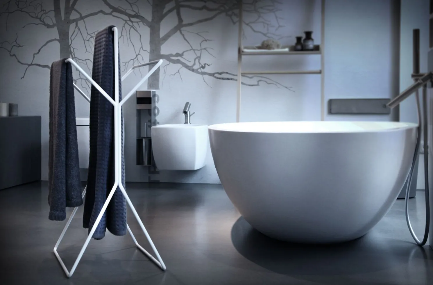 Jan Kurtz Handtuchhalter WINGMAN weiß