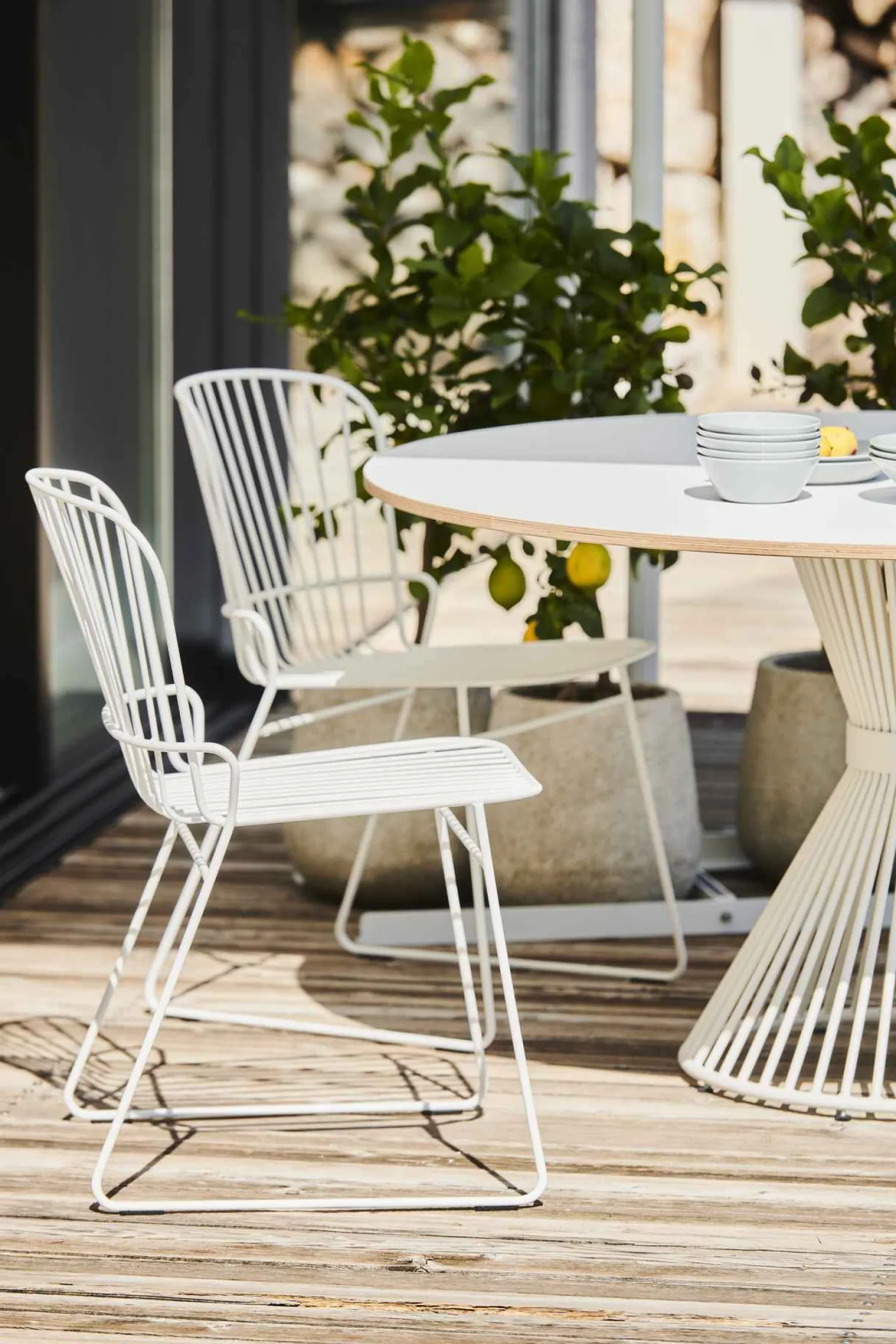 Jan Kurtz Moro Esstisch Ø 140 cm weiß Multiplex weiß