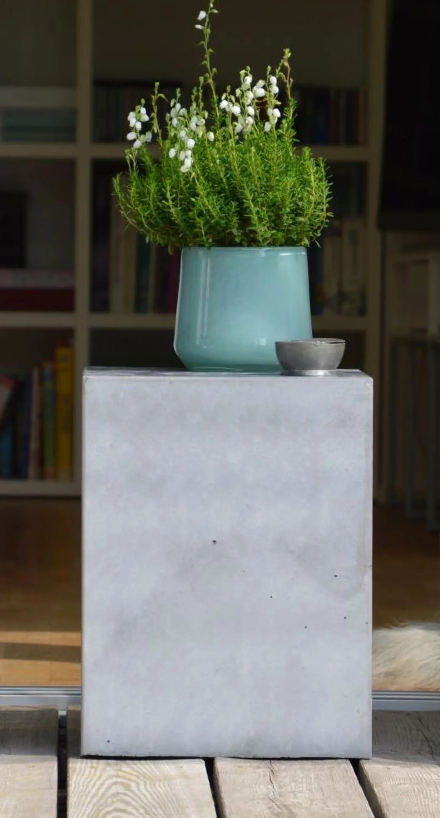 Jan Kurtz Outdoor Beistelltisch BLOCK BETON 30 x 30 x 40 cm