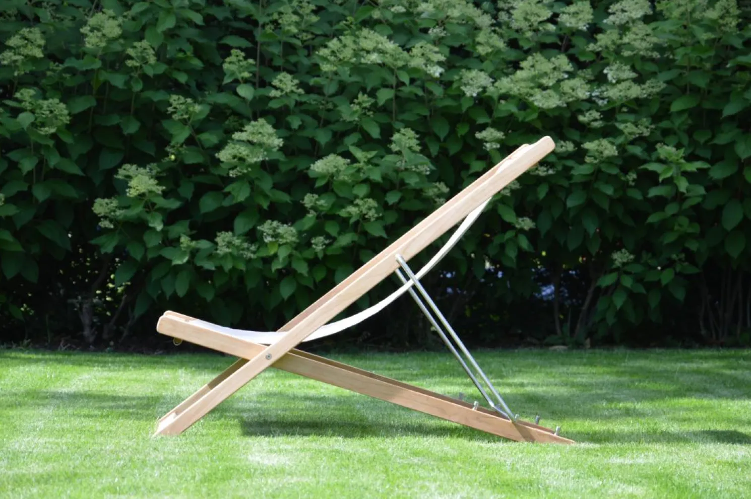 Jan Kurtz Outdoor Deckchair Nizza weiß