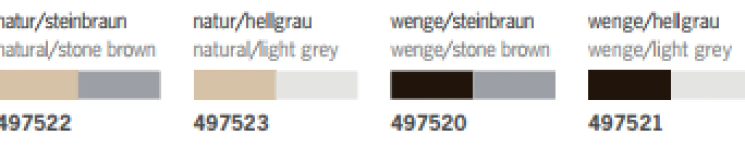 Jan Kurtz Stuhl mit gepolsteter Sitzfläche Nora wenge/hellgrau