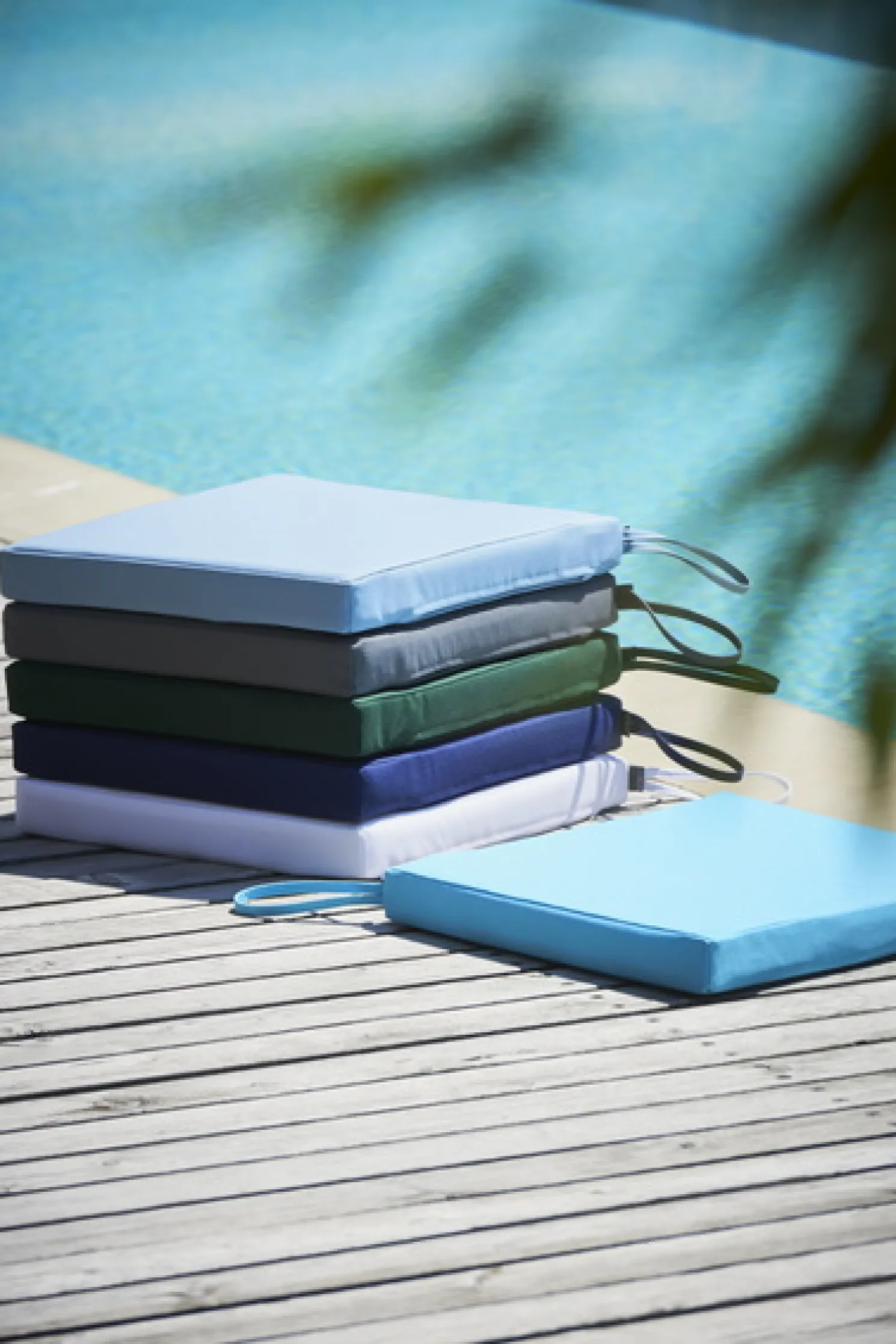 Jan Kurtz Sun Poolkissen quadratisch weiß