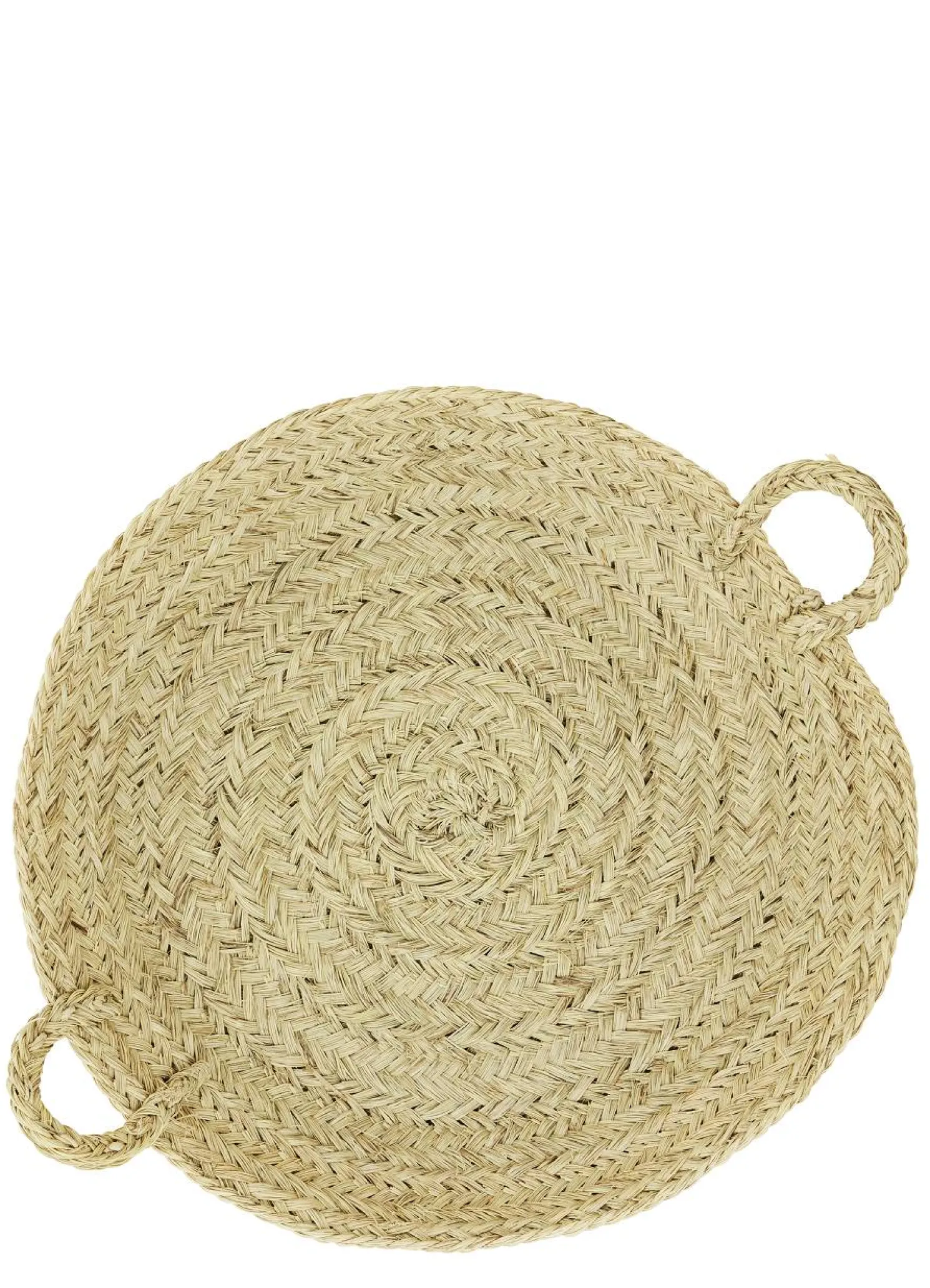 MADAM STOLTZ Niedriger Korb, Gras natur Ø 70 cm