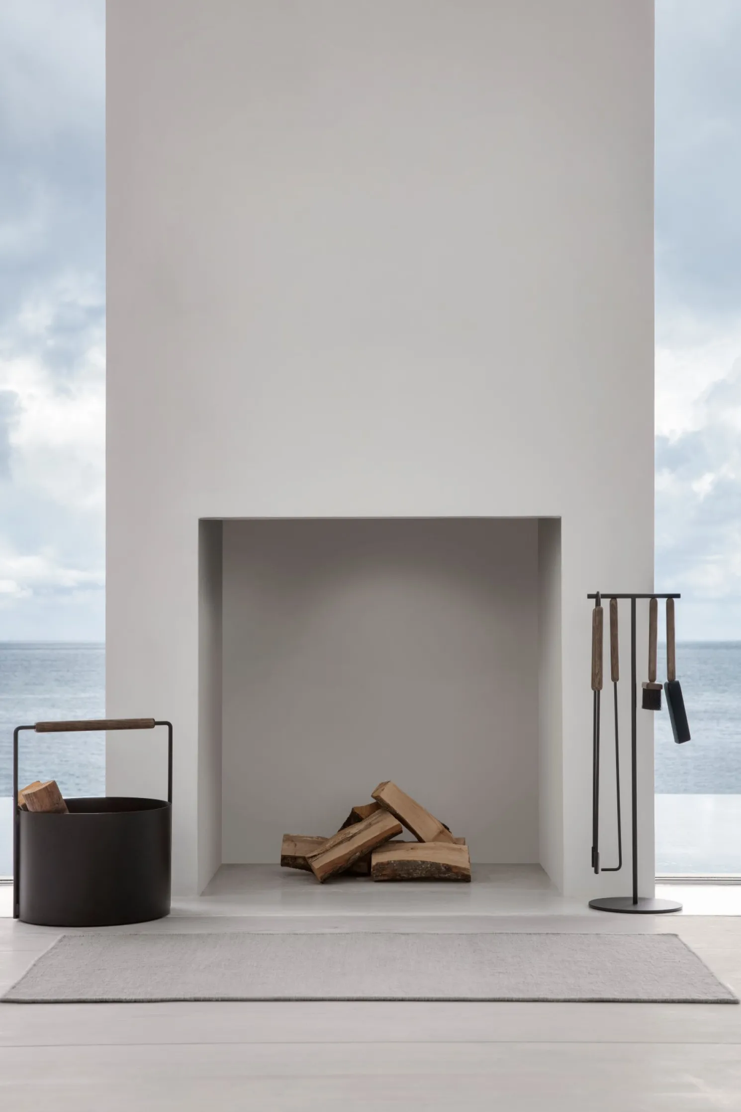 Blomus Kaminbesteck Set 5-tlg. "Ashi" brown
