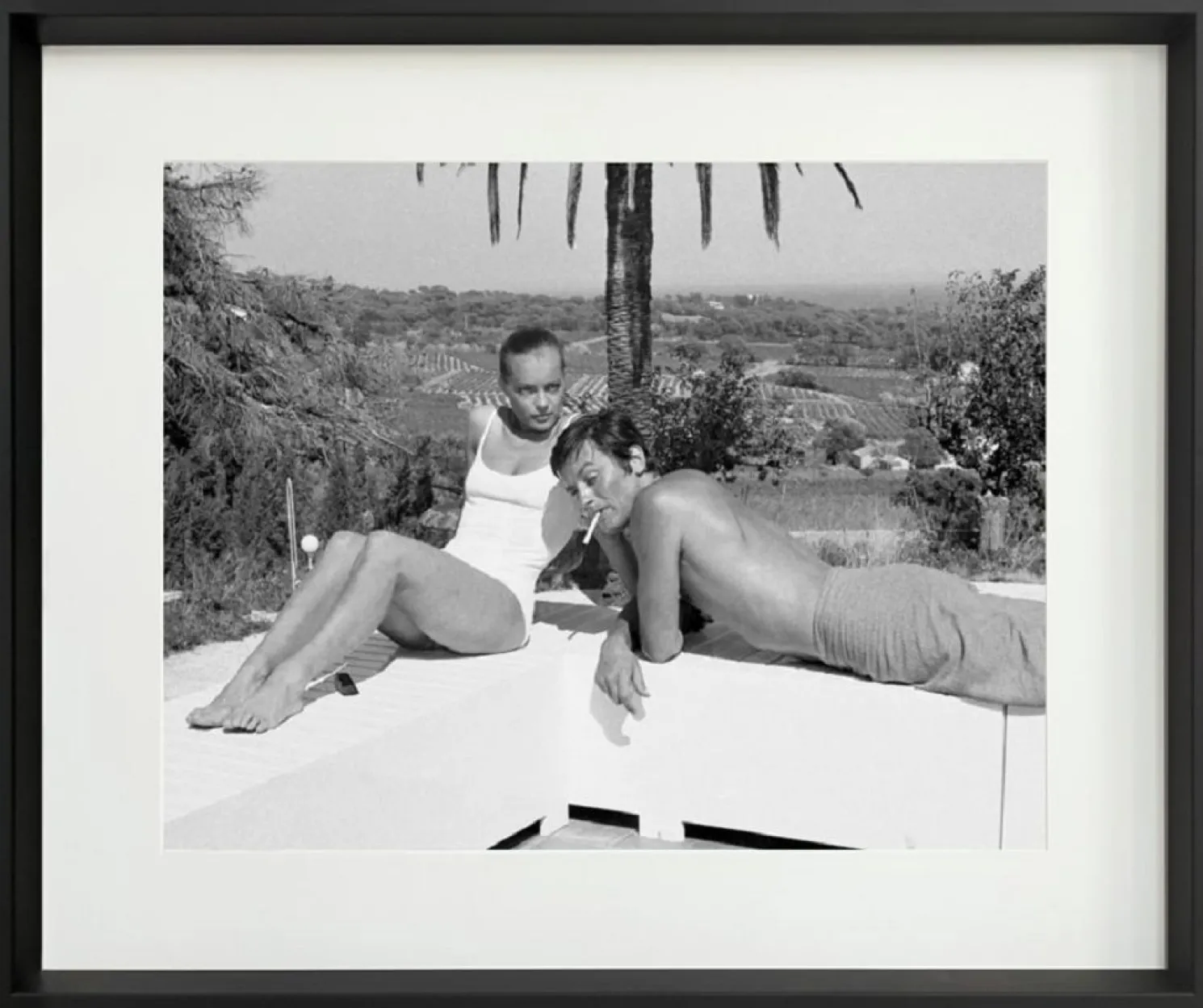 Cadr Aven Eingerahmtes Bild Prestige - La Piscine 50*60 cm weiß