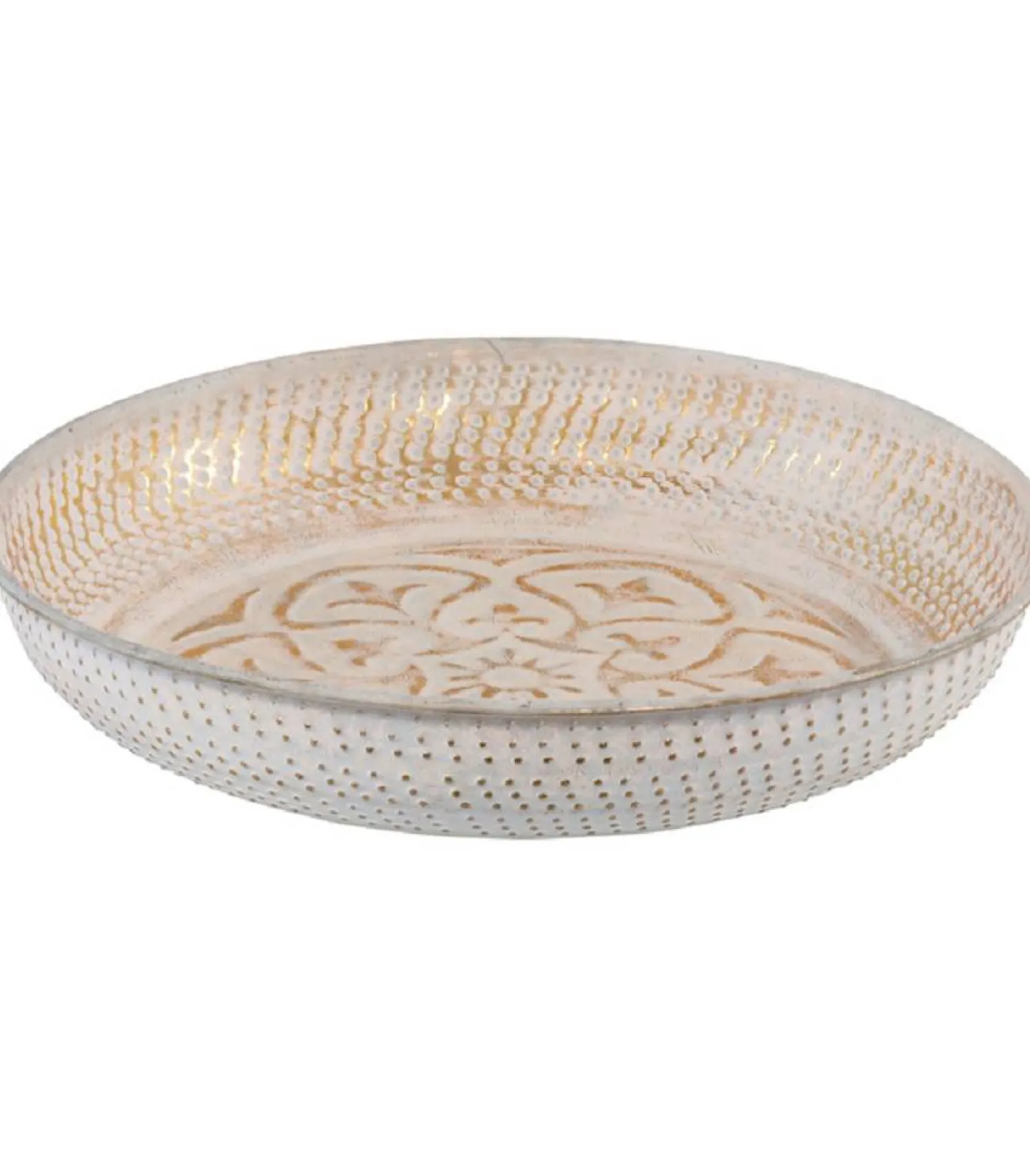 Hoff Schale FES gold/weiß oriental Ø 46 cm