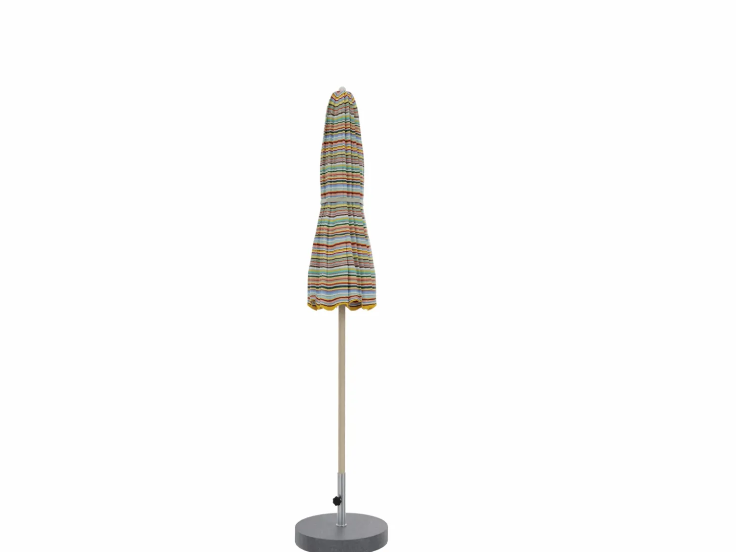 Weishäupl Pagodenschirm Ø 240 cm Holz Acryltuch multicolor mini mit Knickmechanismus