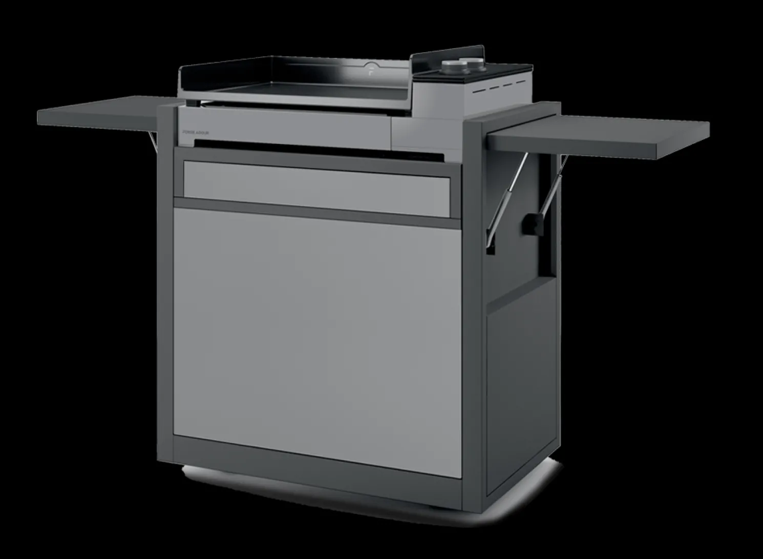 Forge Adour Plancha Wagen Premium Schwarz/Grau (ohne Plancha) 60