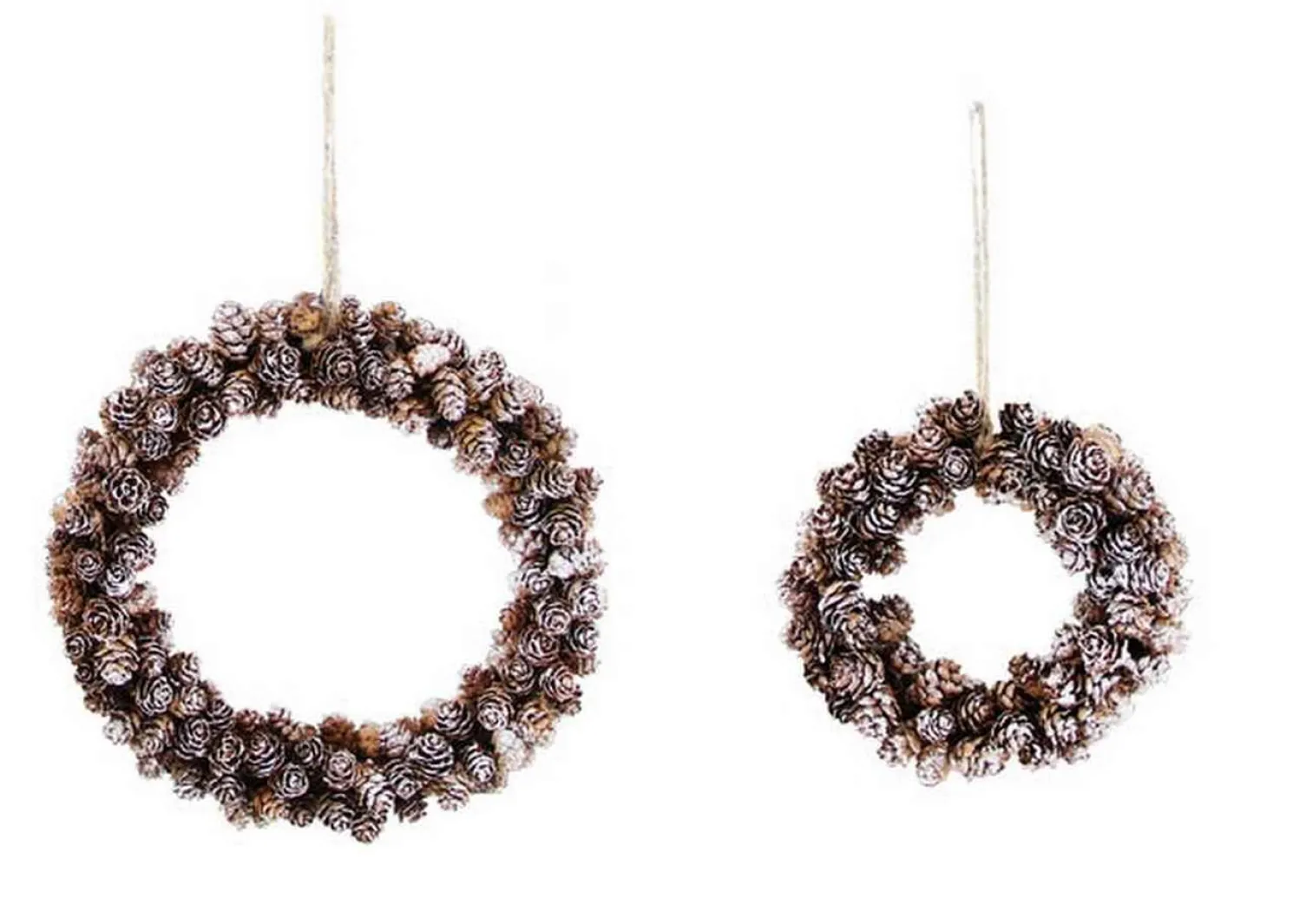 Kaheku Dekokranz Zapfen weiß Ø 17 cm