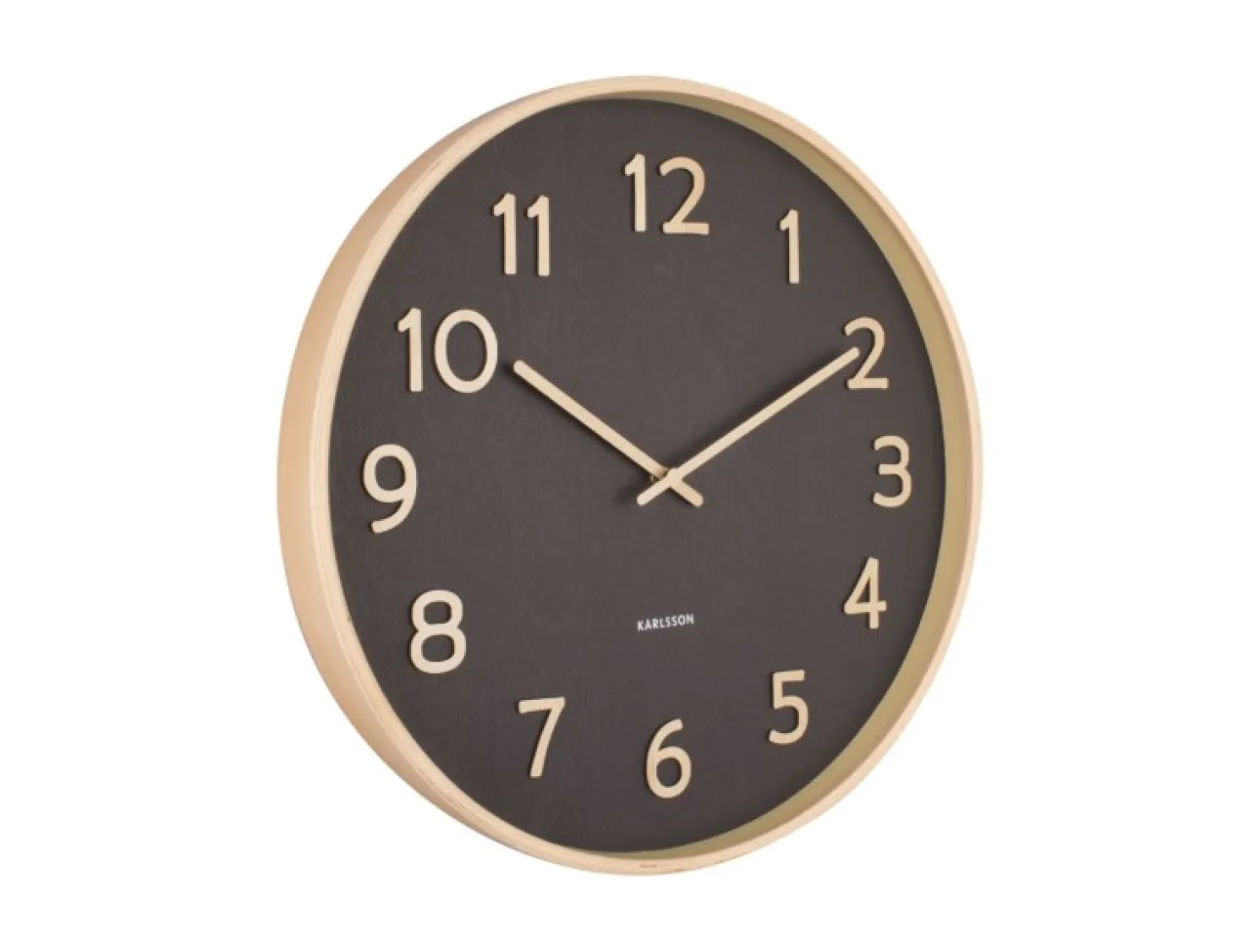 Karlsson Wanduhr Pure, Lindenholz Ø 40 cm