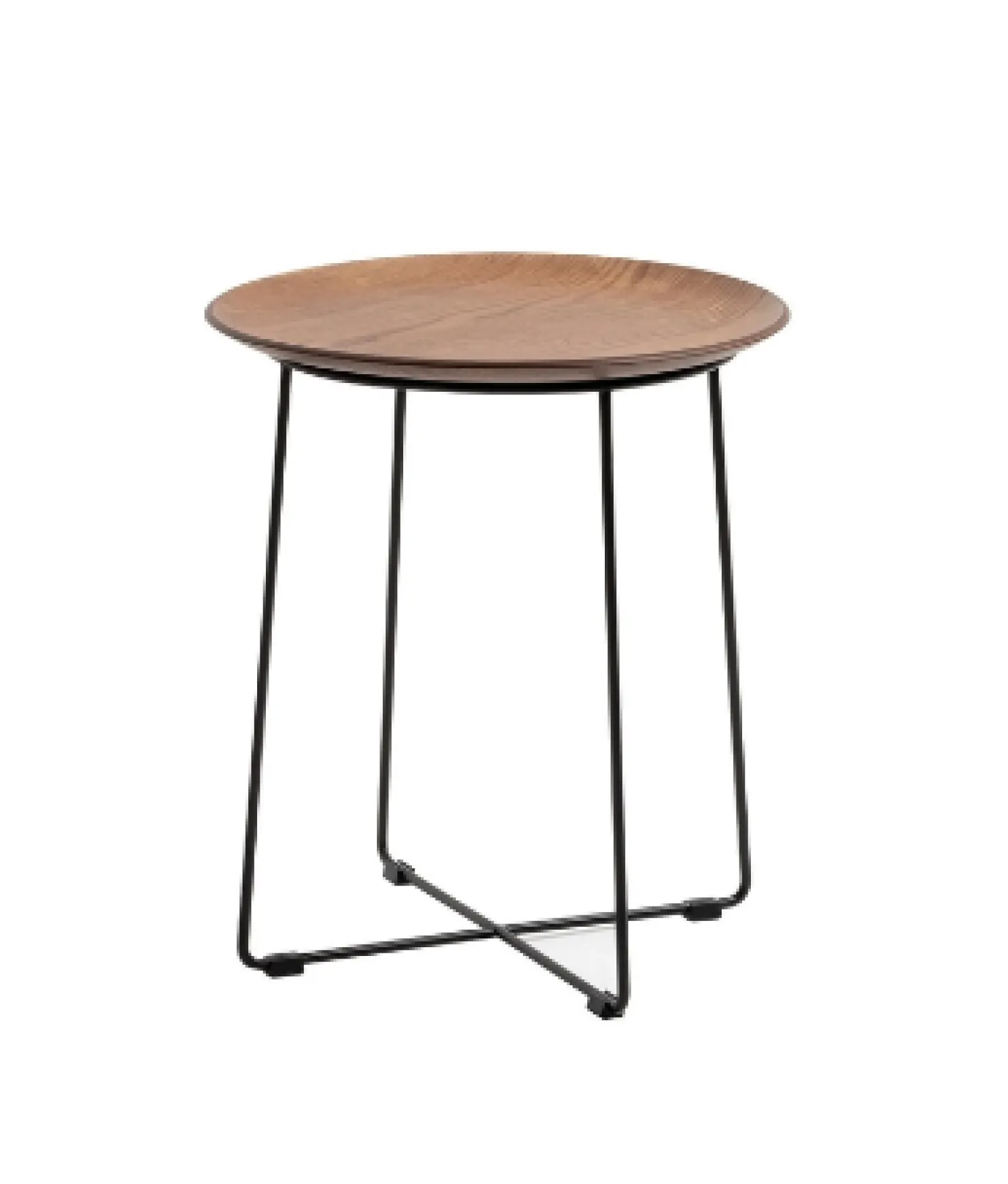 Kartell Beistelltisch Al Wood dunkles Holz/schwarz