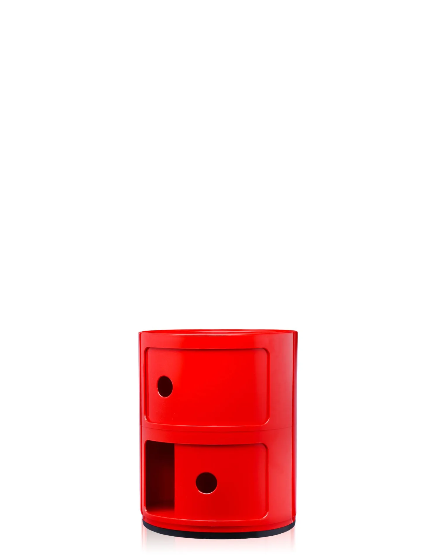 Kartell Componibili Container mit zwei Elementen rot