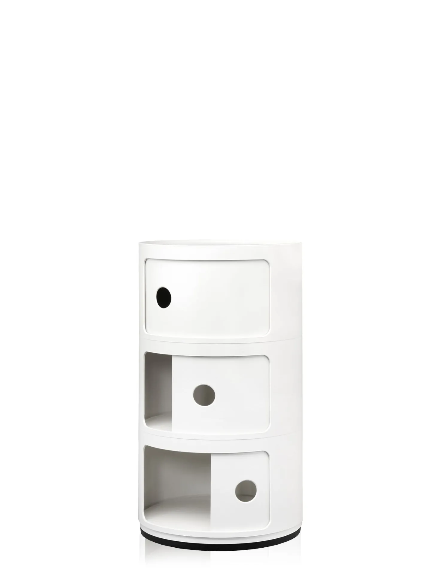 Kartell Componibili Container mit drei Elementen weiß
