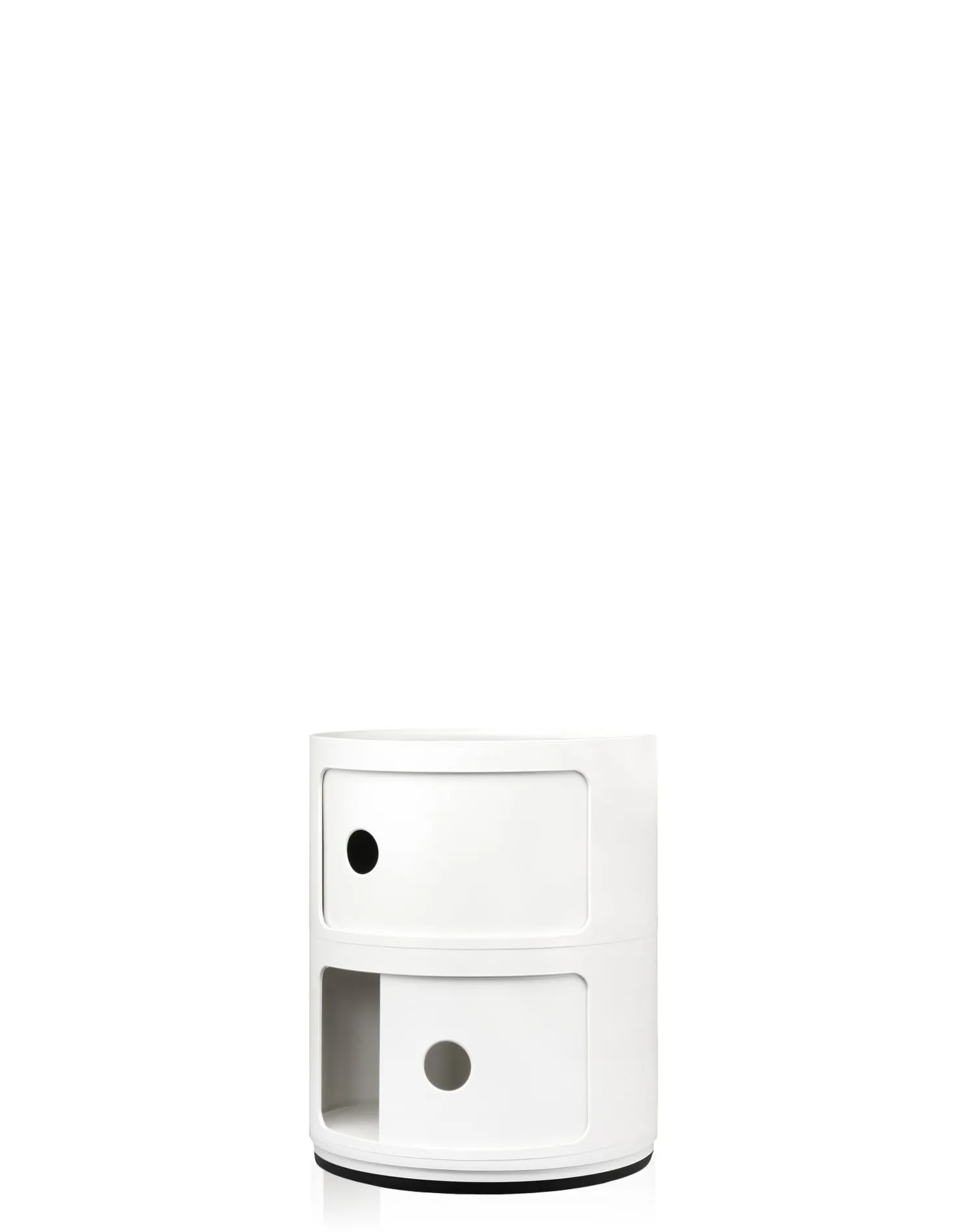Kartell Componibili Recycled Container weiß mit zwei Elementen (matt - 4986)