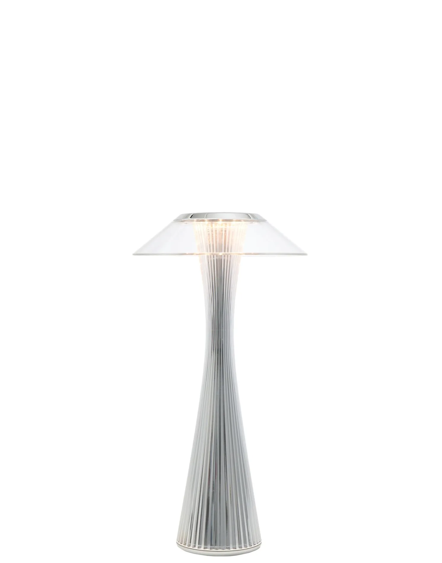 Kartell Space Akku-Tischleuchte verchromt