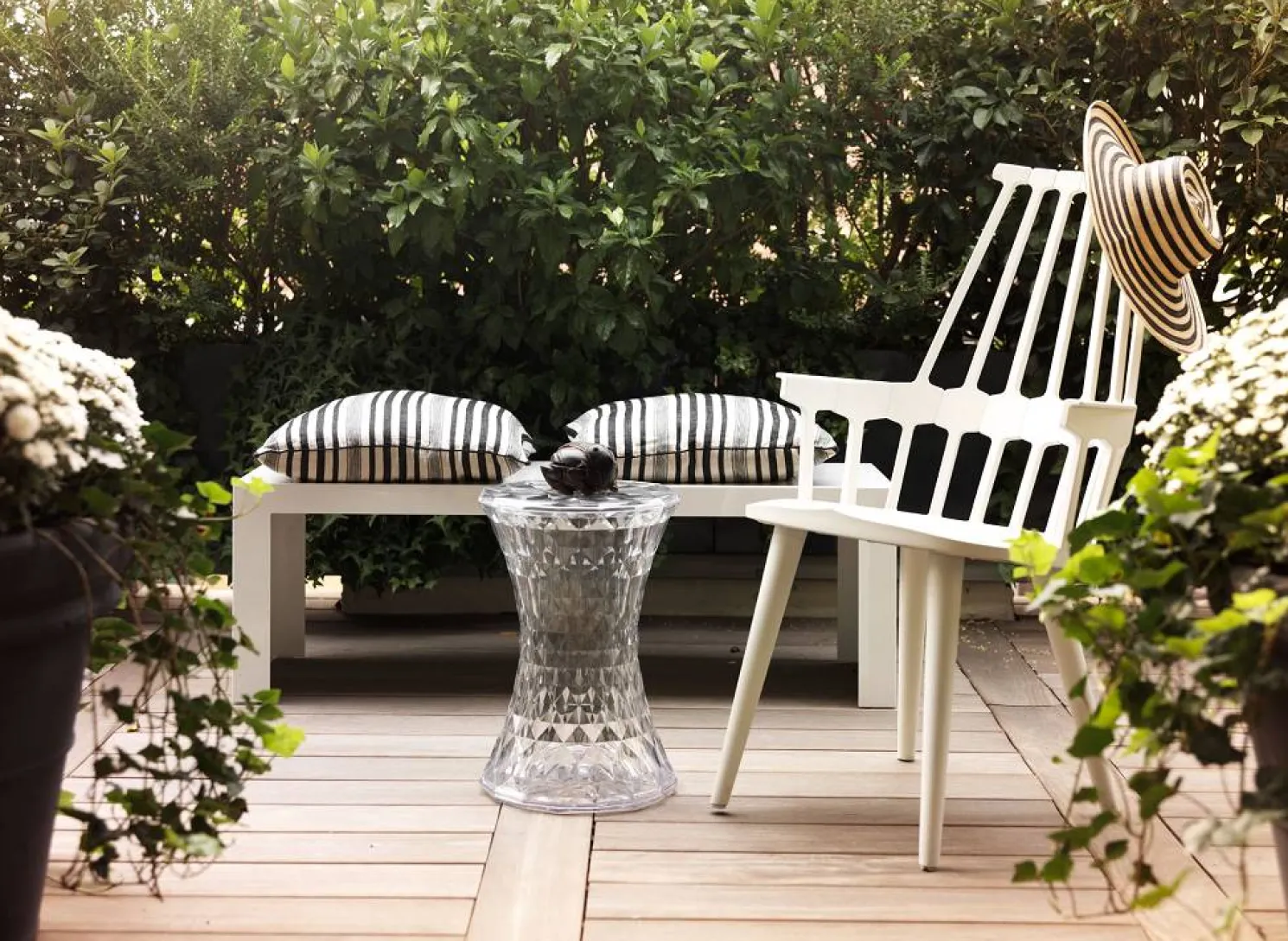 Kartell Stone Beistelltisch glasklar