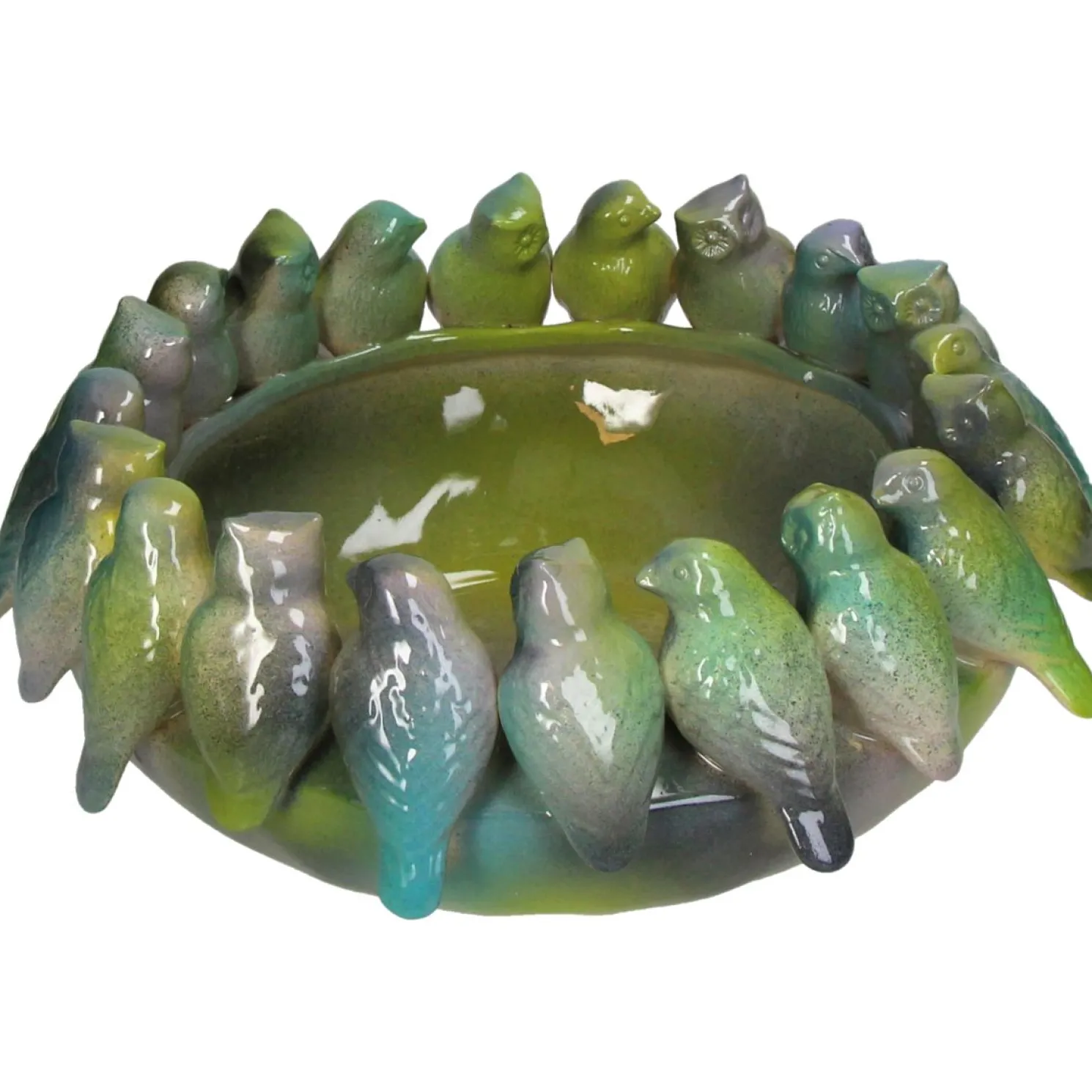 Kersten B.V. Bunte Schale "Birds" aus Keramik